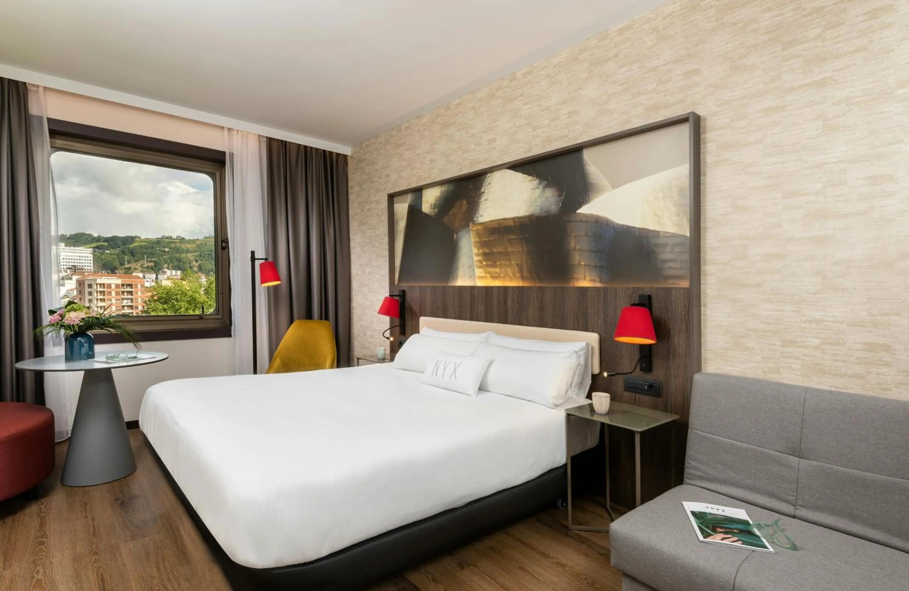 Photo of the whole room, Bed in NYX Hotel Bilbao by Leonardo Hotels