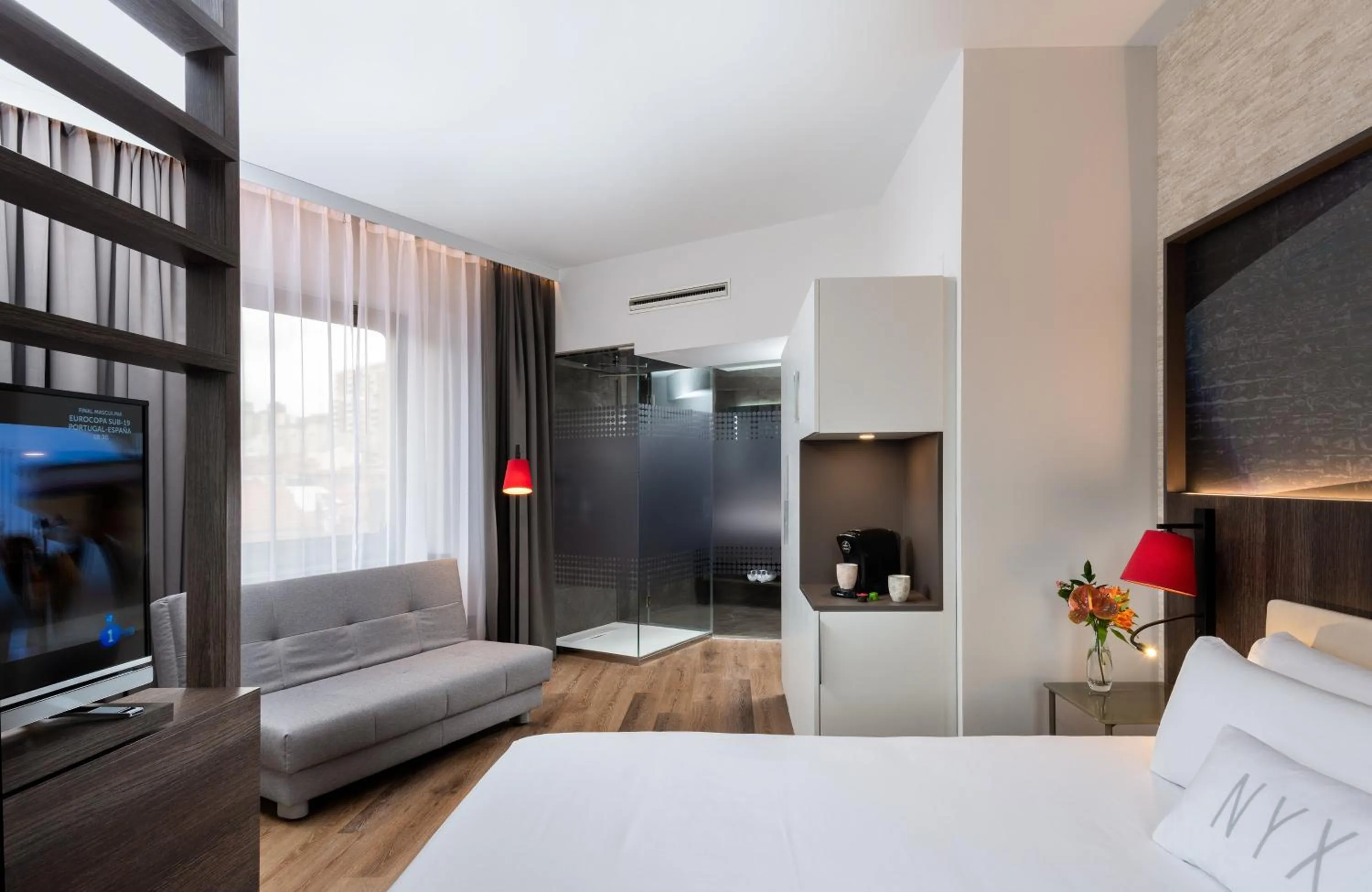 Photo of the whole room, Bed in NYX Hotel Bilbao by Leonardo Hotels