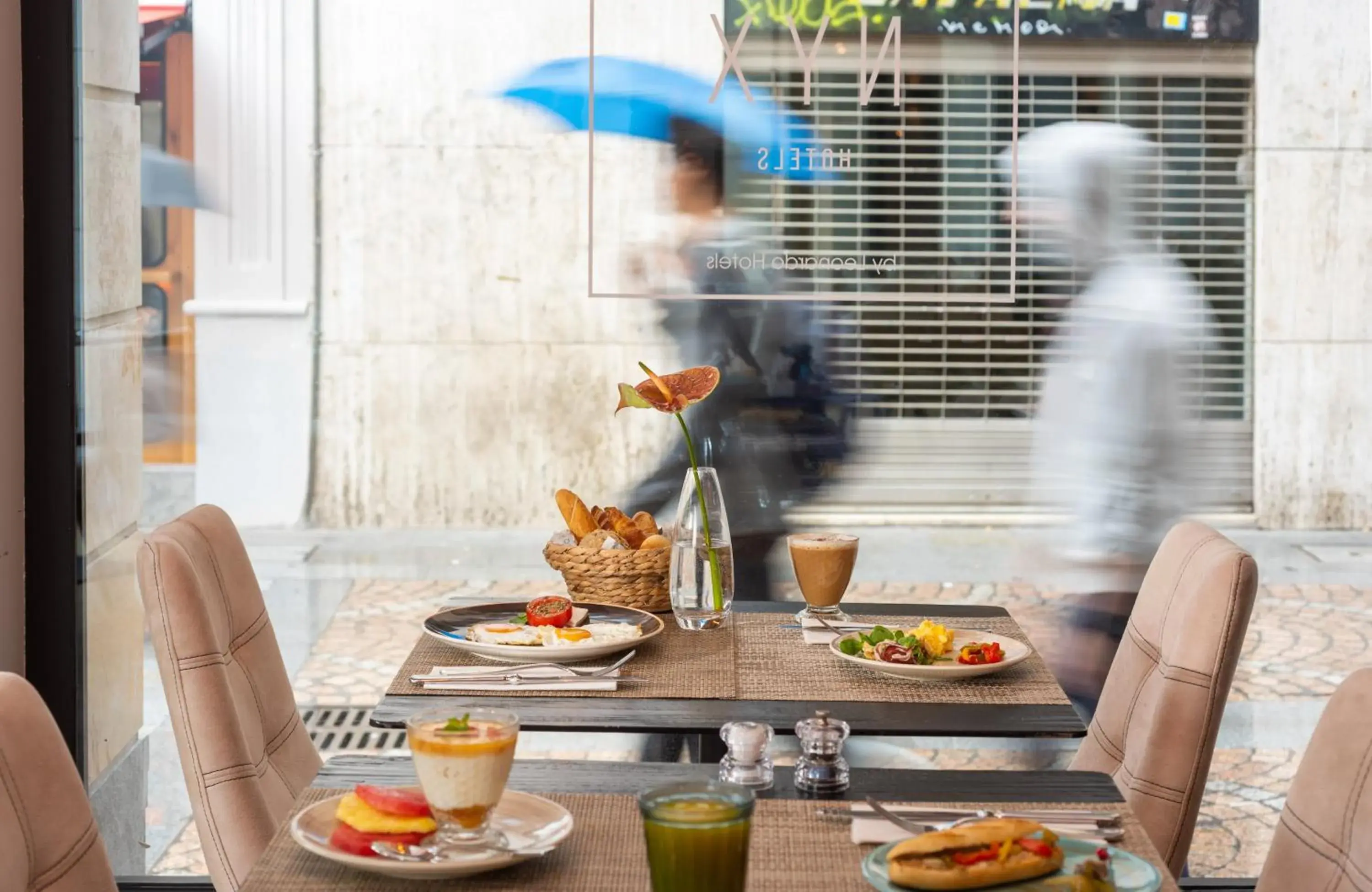 Breakfast in NYX Hotel Bilbao by Leonardo Hotels Breakfast in NYX Hotel Bilbao by Leonardo Hotels