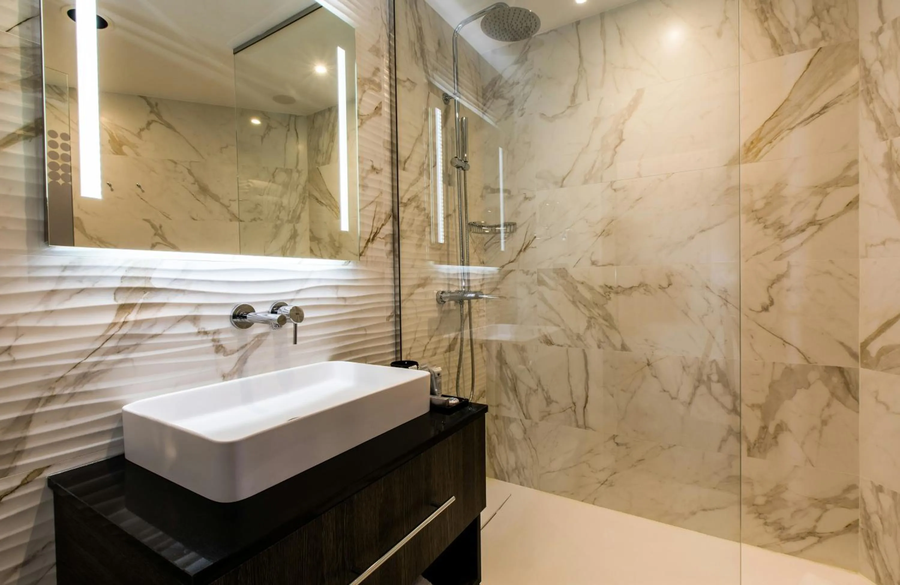 Bathroom in NYX Hotel Bilbao by Leonardo Hotels