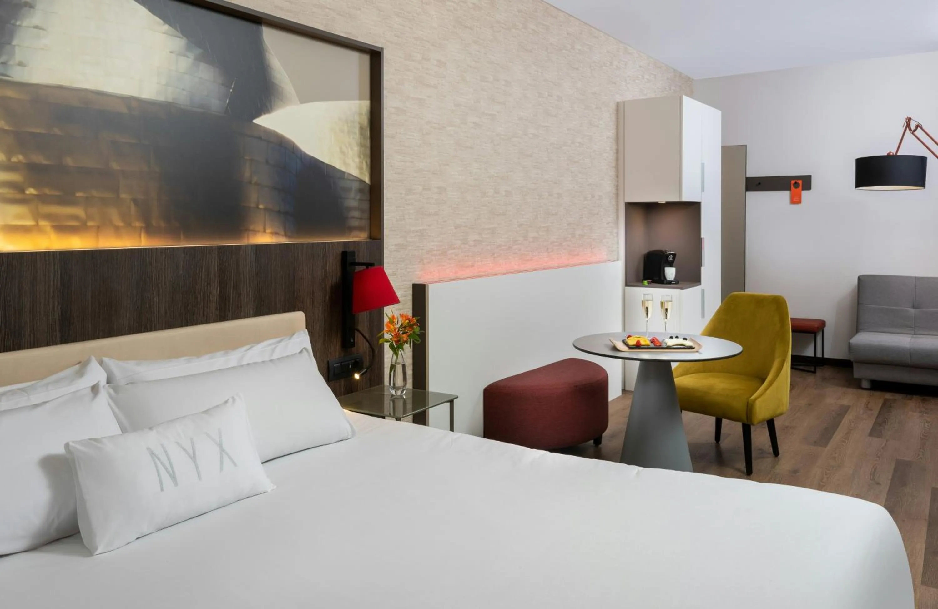 Photo of the whole room, Bed in NYX Hotel Bilbao by Leonardo Hotels
