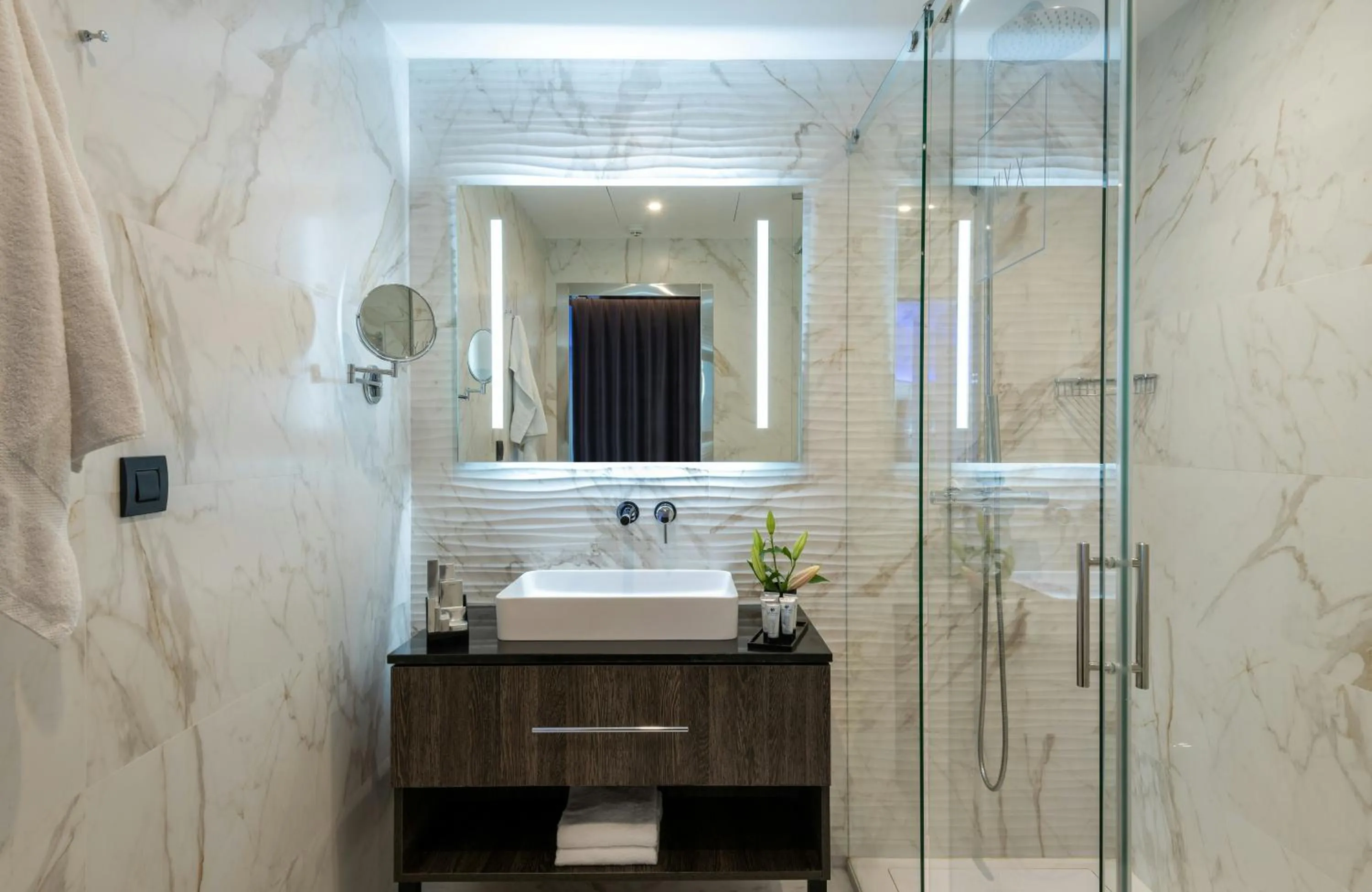 Bathroom in NYX Hotel Bilbao by Leonardo Hotels