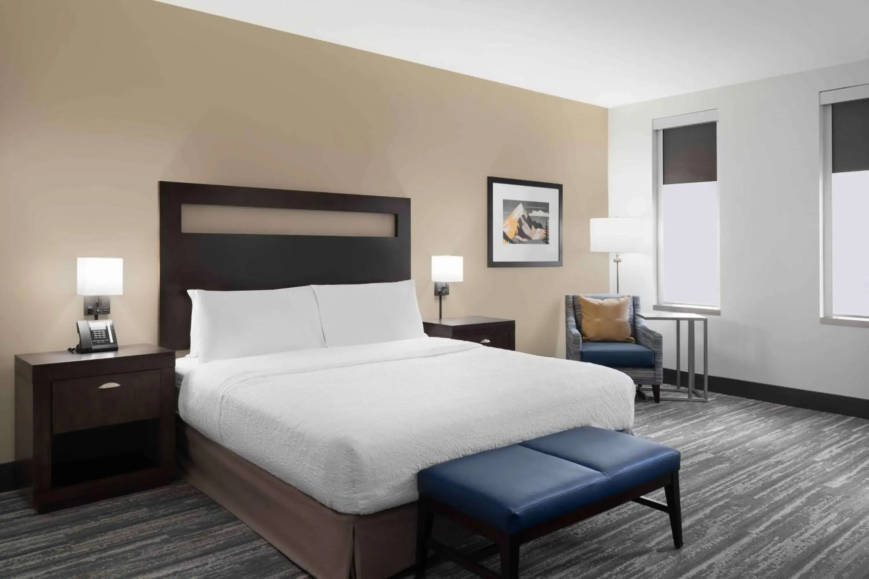 Bed in Hampton Inn & Suites Denver Downtown Convention Center Bed in Hampton Inn & Suites Denver Downtown Convention Center