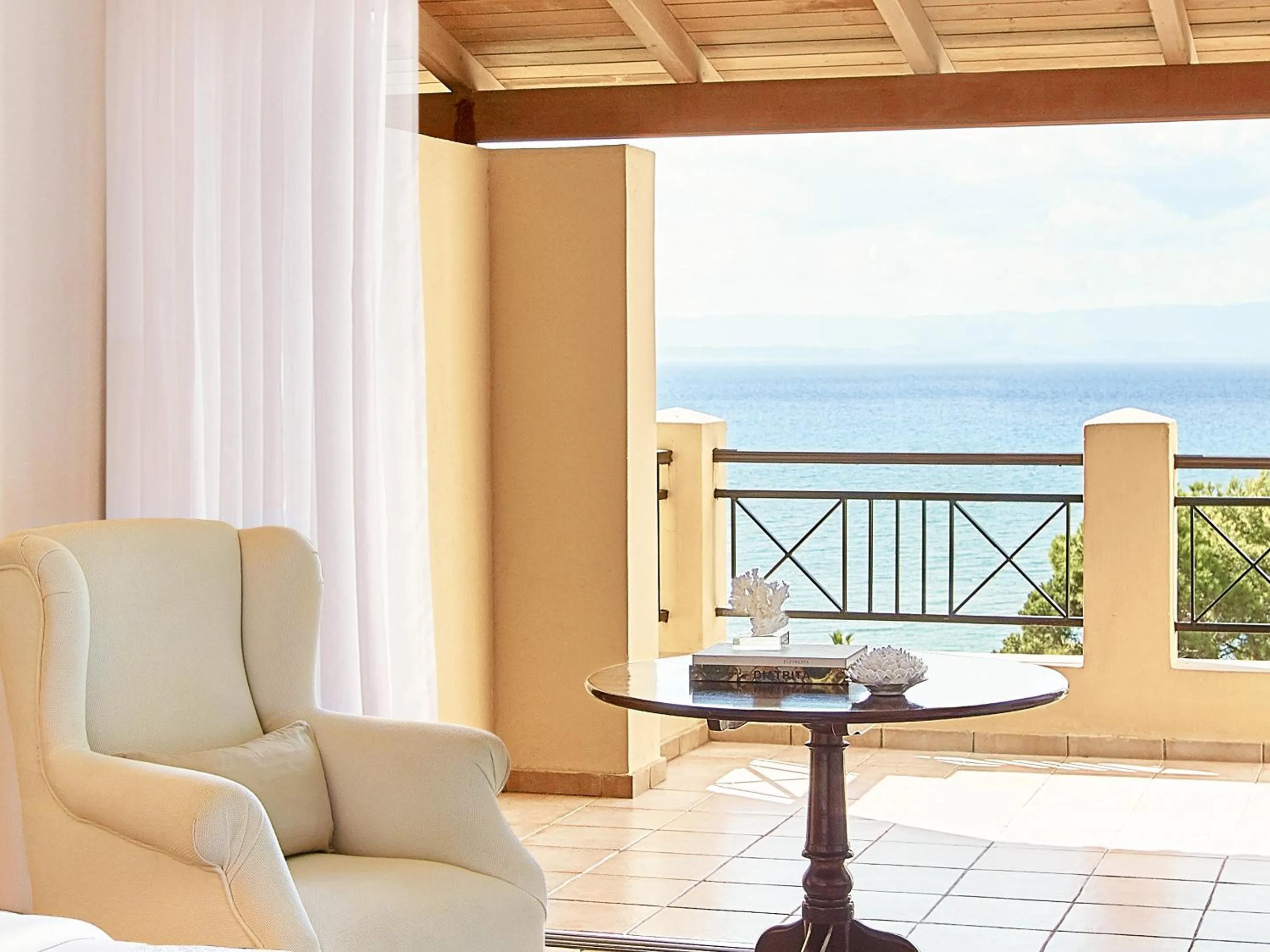 Balcony/Terrace in Grecotel LUXME Oasis at Riviera Olympia & Aqua Park