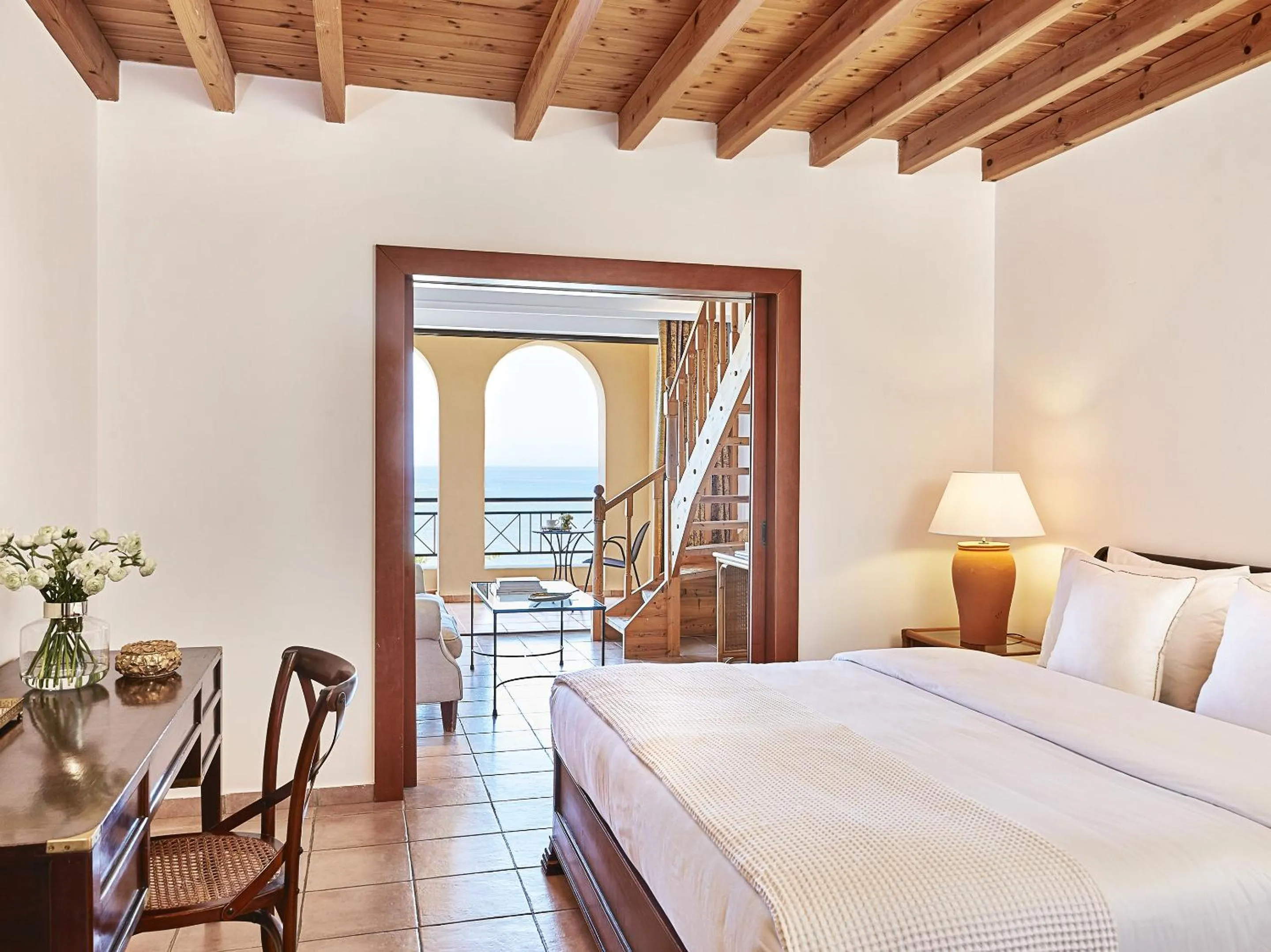 Bed in Grecotel LUXME Oasis at Riviera Olympia & Aqua Park