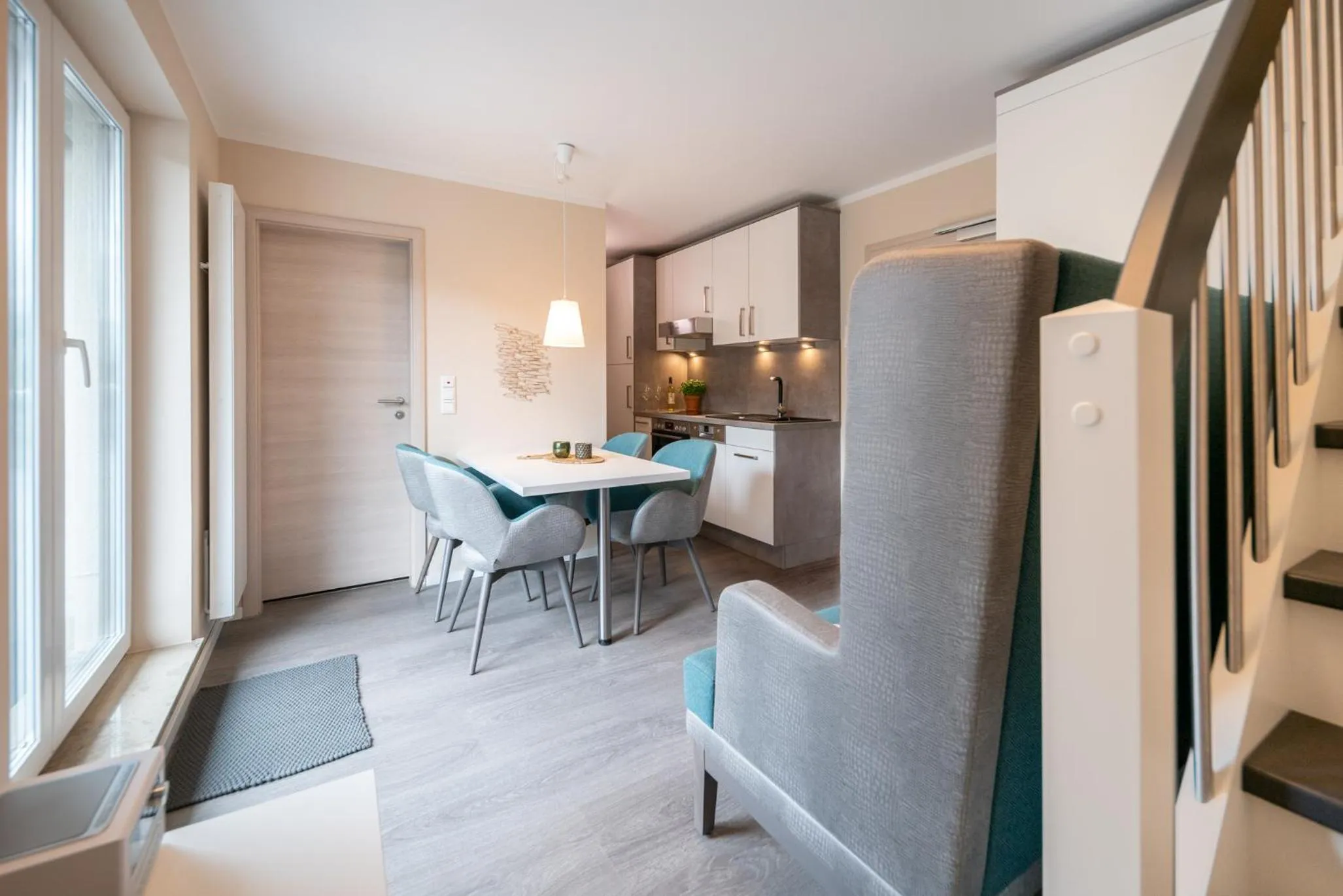 Kitchen or kitchenette in AKZENT Apartmenthotel Binz