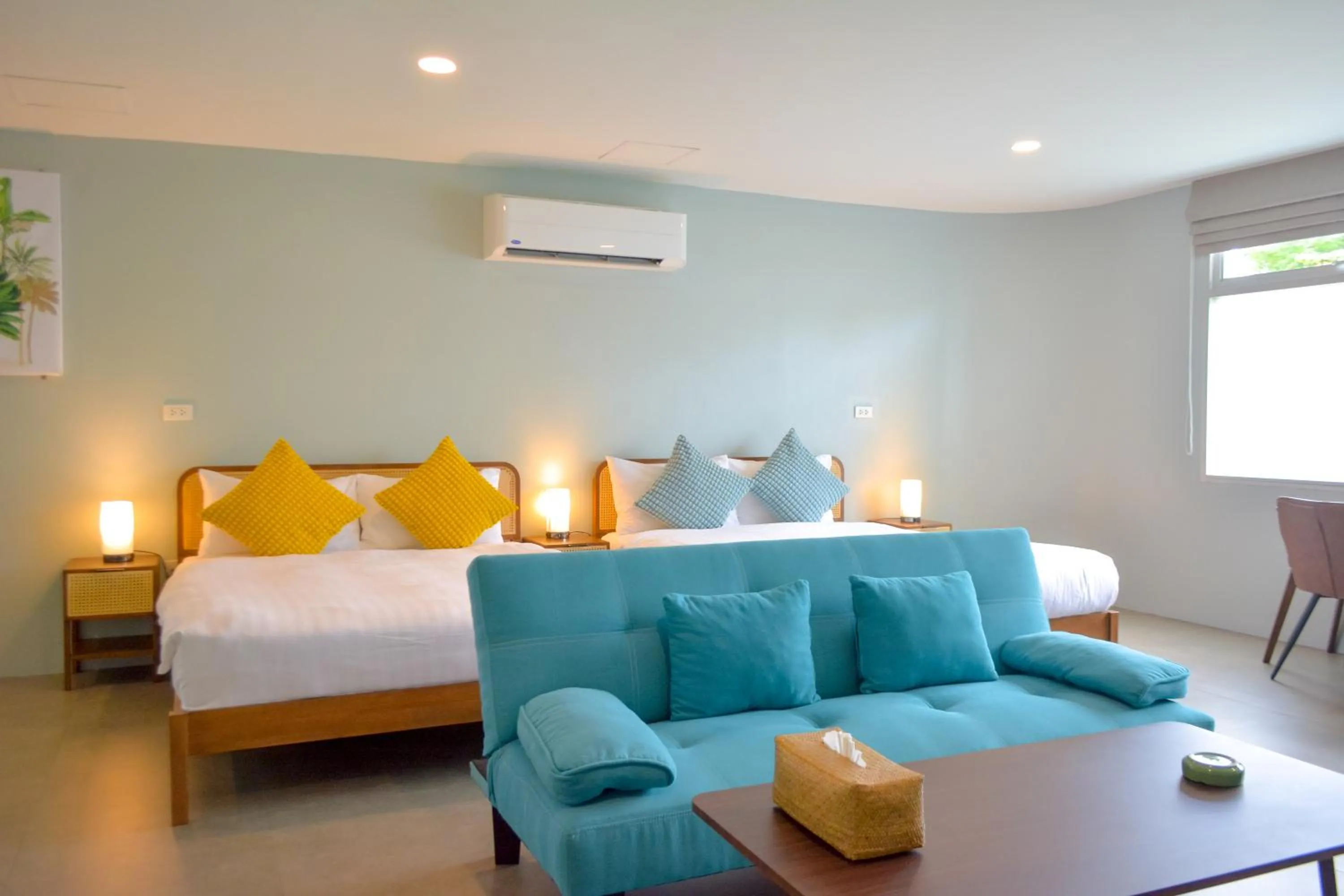 Bed in Le Divine Comedie Beach Resort