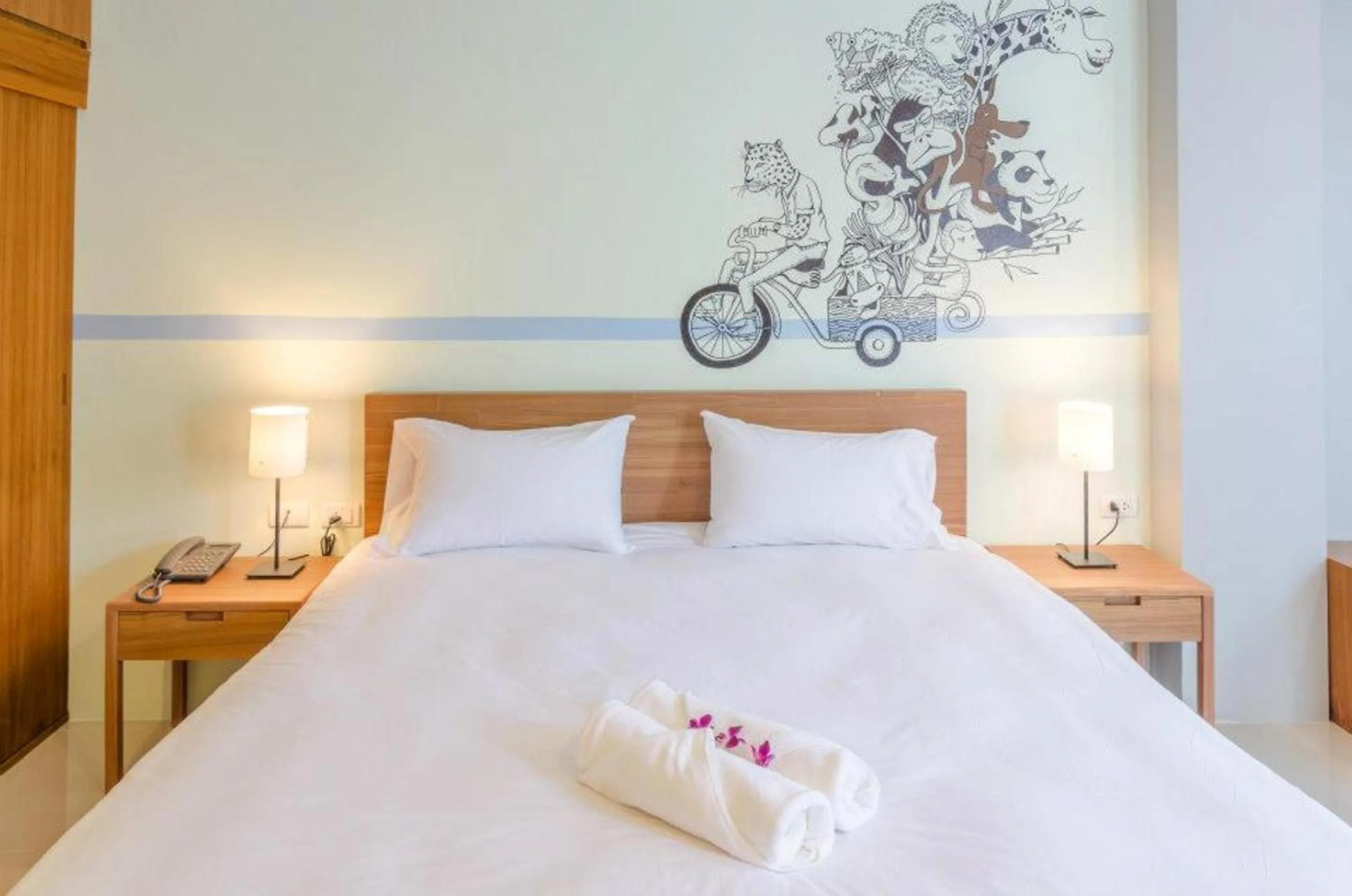 Bed in Ao Nang Miti Resort