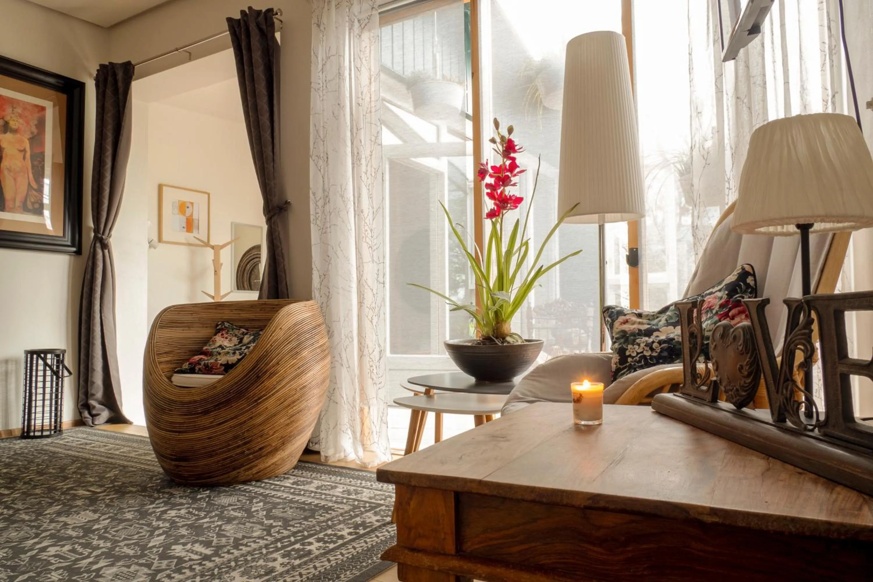 Seating area in The apartment - Öbbuhús
