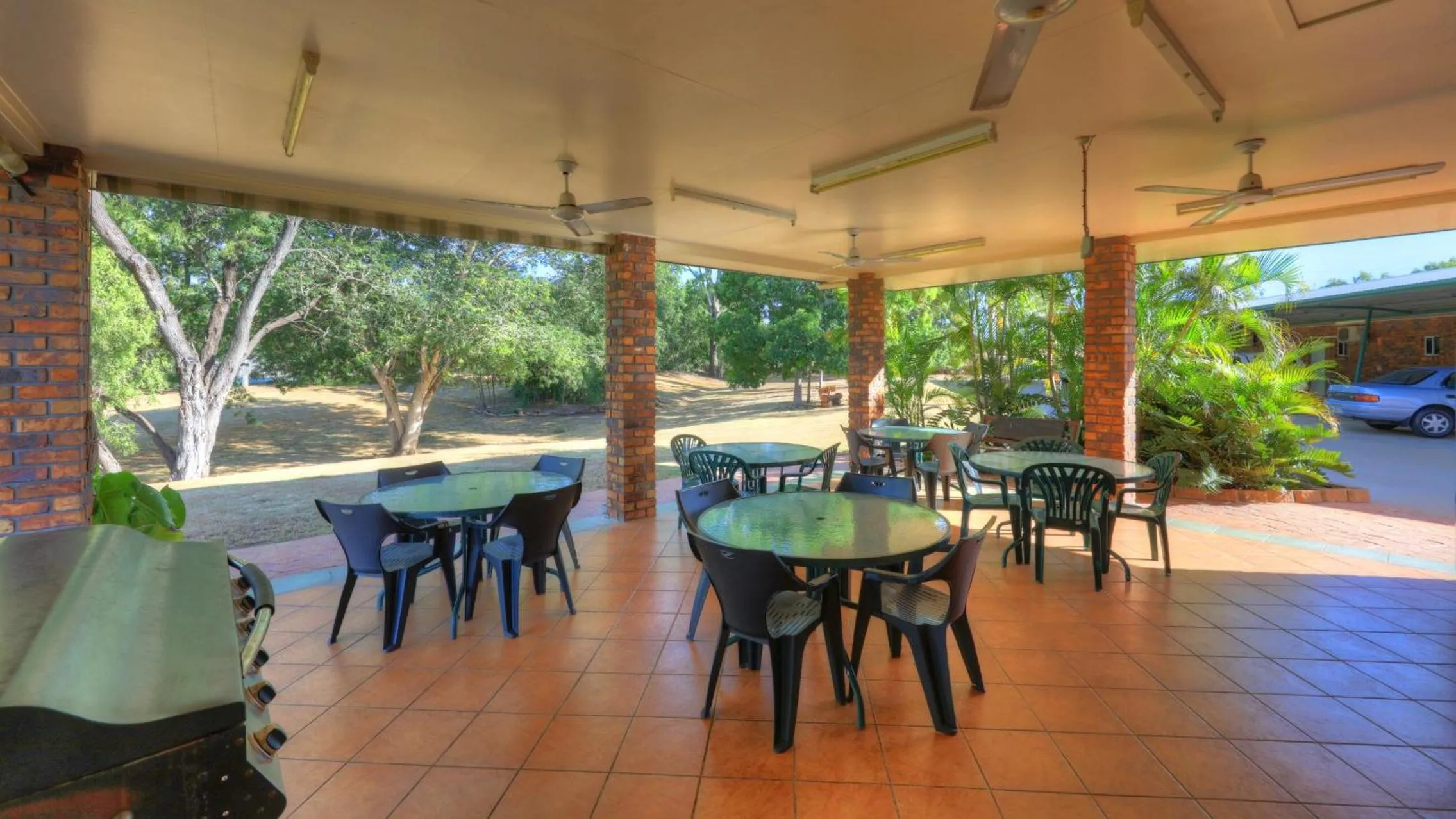Patio in Heritage Lodge Motel