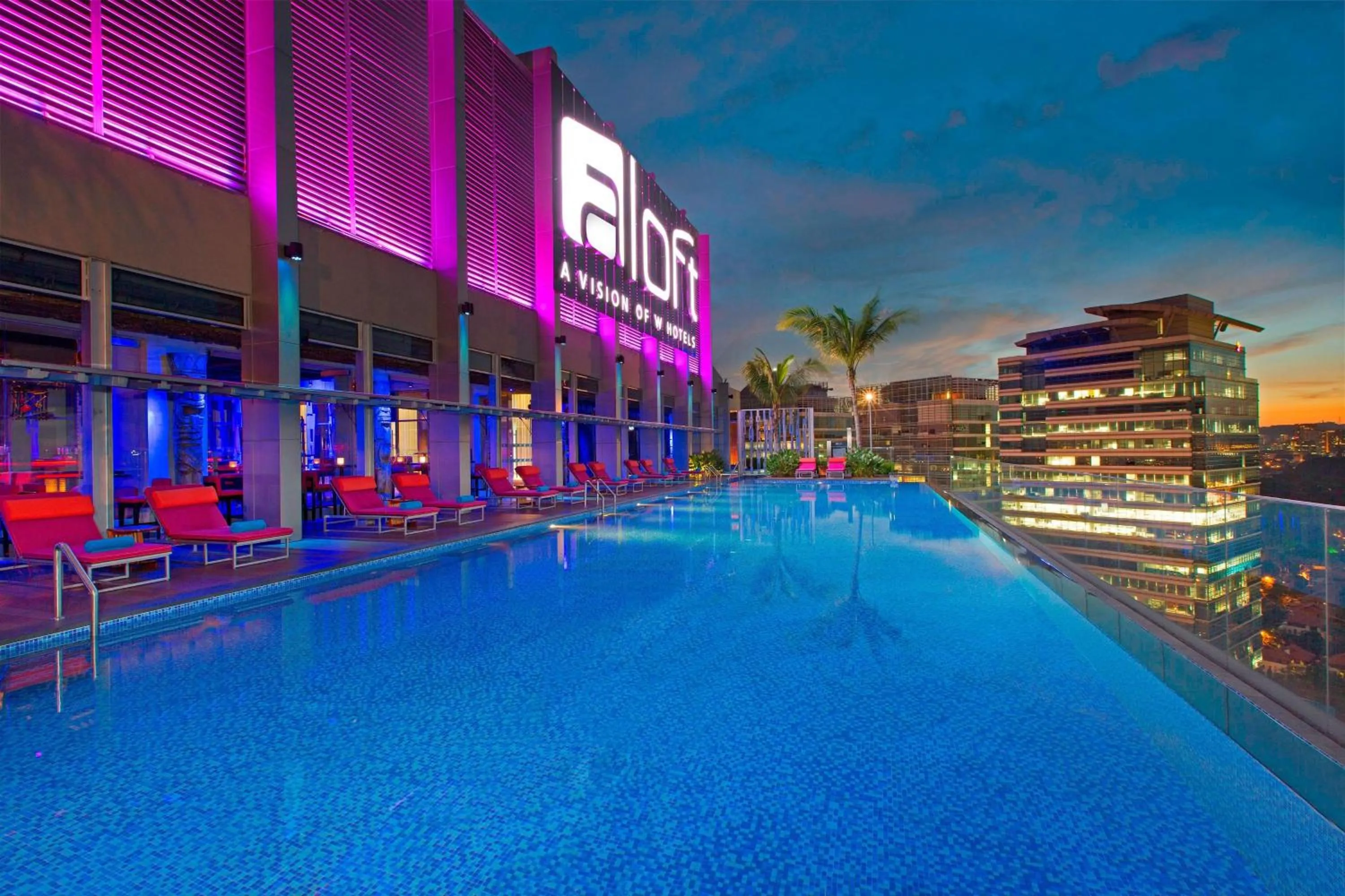 Swimming pool in Aloft Kuala Lumpur Sentral