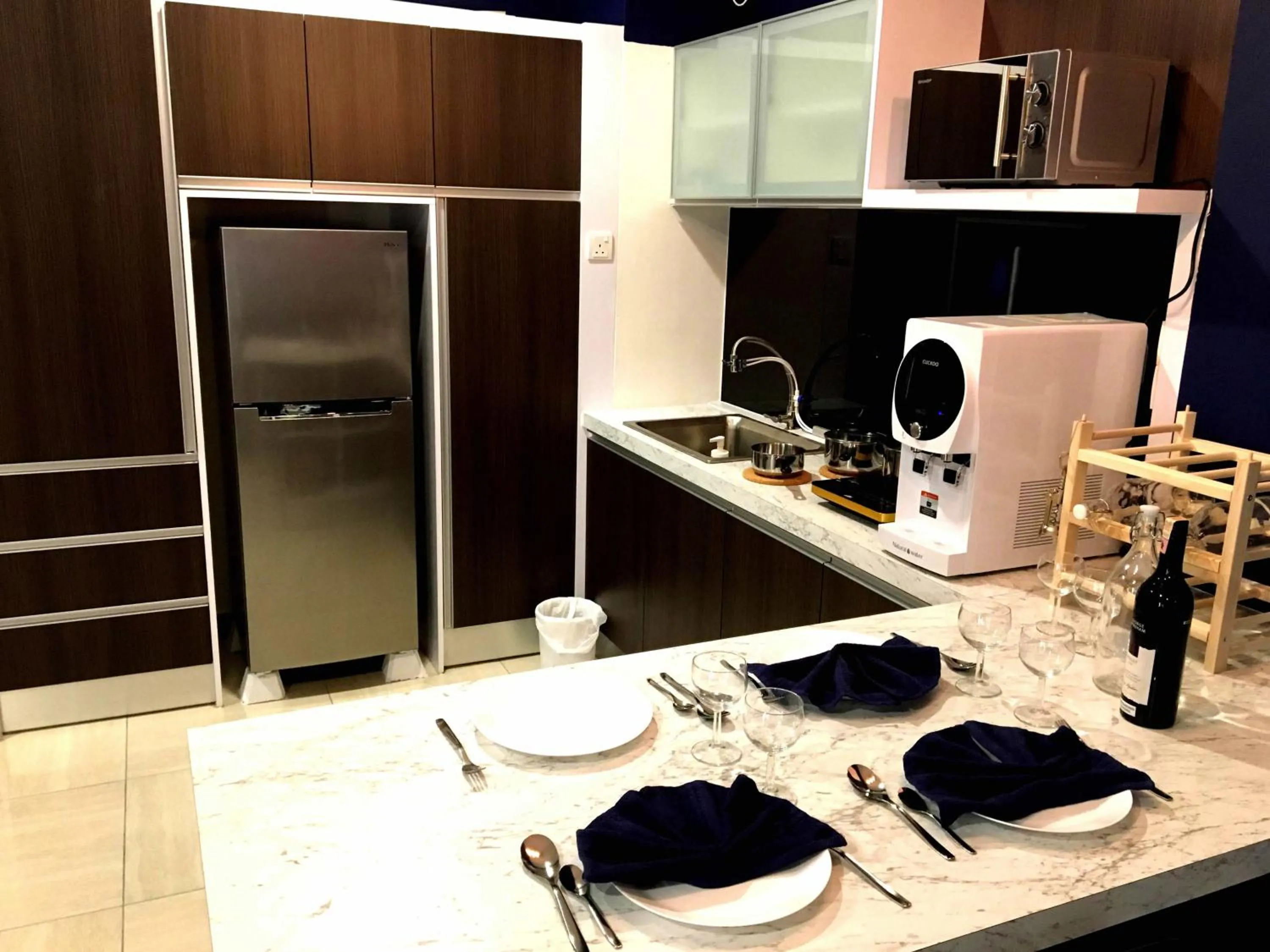 Kitchen or kitchenette in Excellent Location Octagon Studio at Palo 101 Ipoh