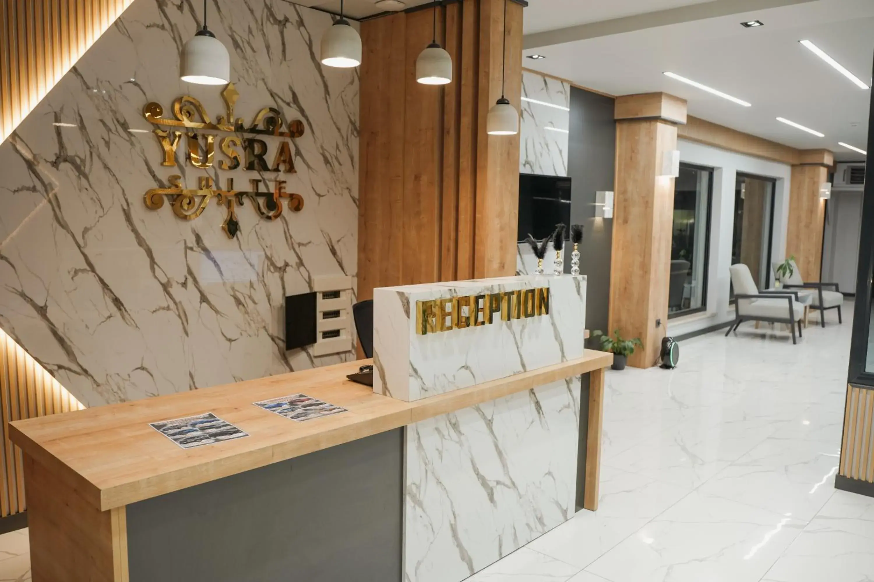 Lobby or reception in Yusra Apart Otel Lobby or reception in Yusra Apart Otel