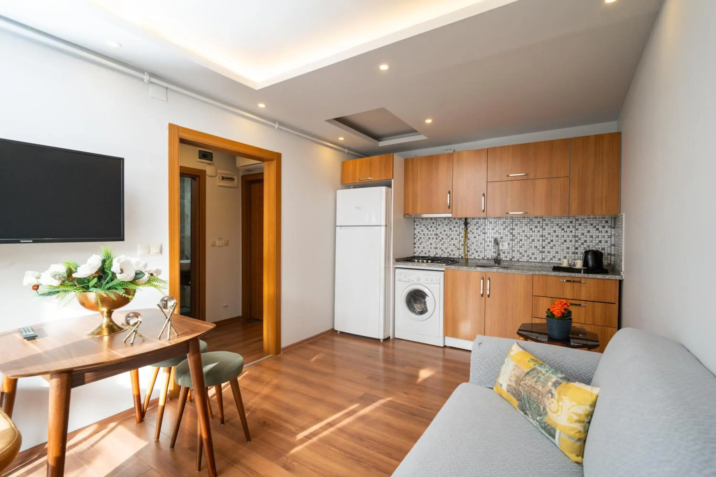 Kitchen or kitchenette in Yusra Apart Otel Kitchen or kitchenette in Yusra Apart Otel