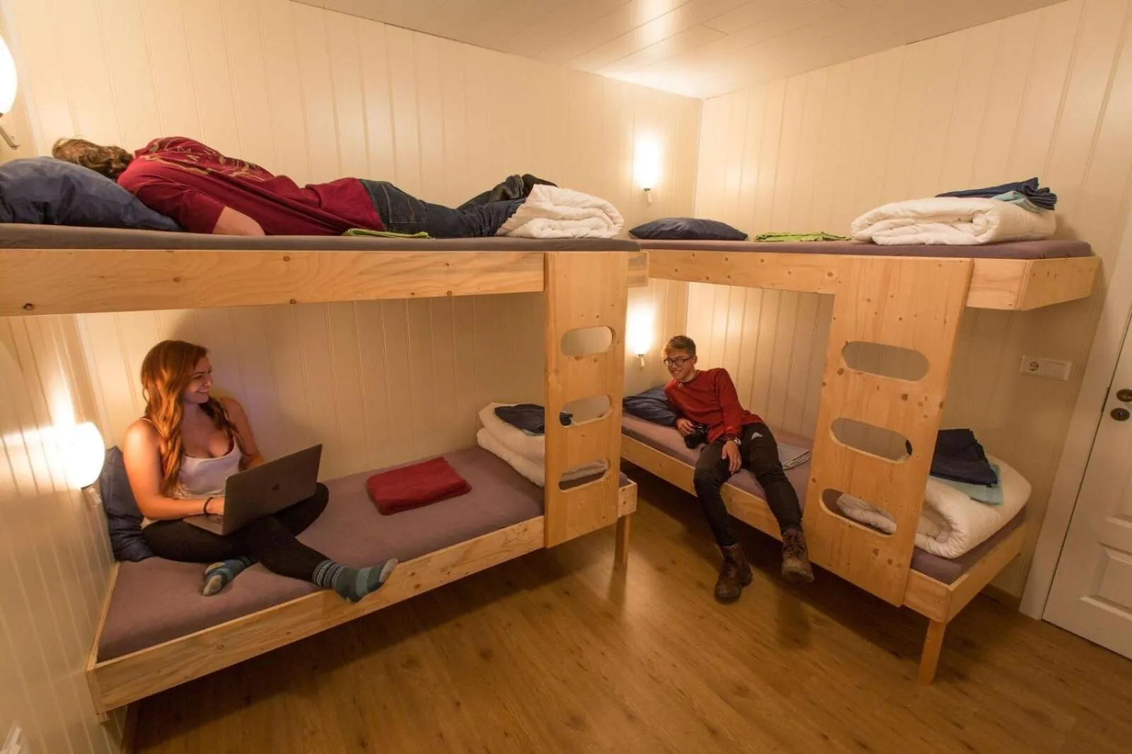 People in Vík Hostel