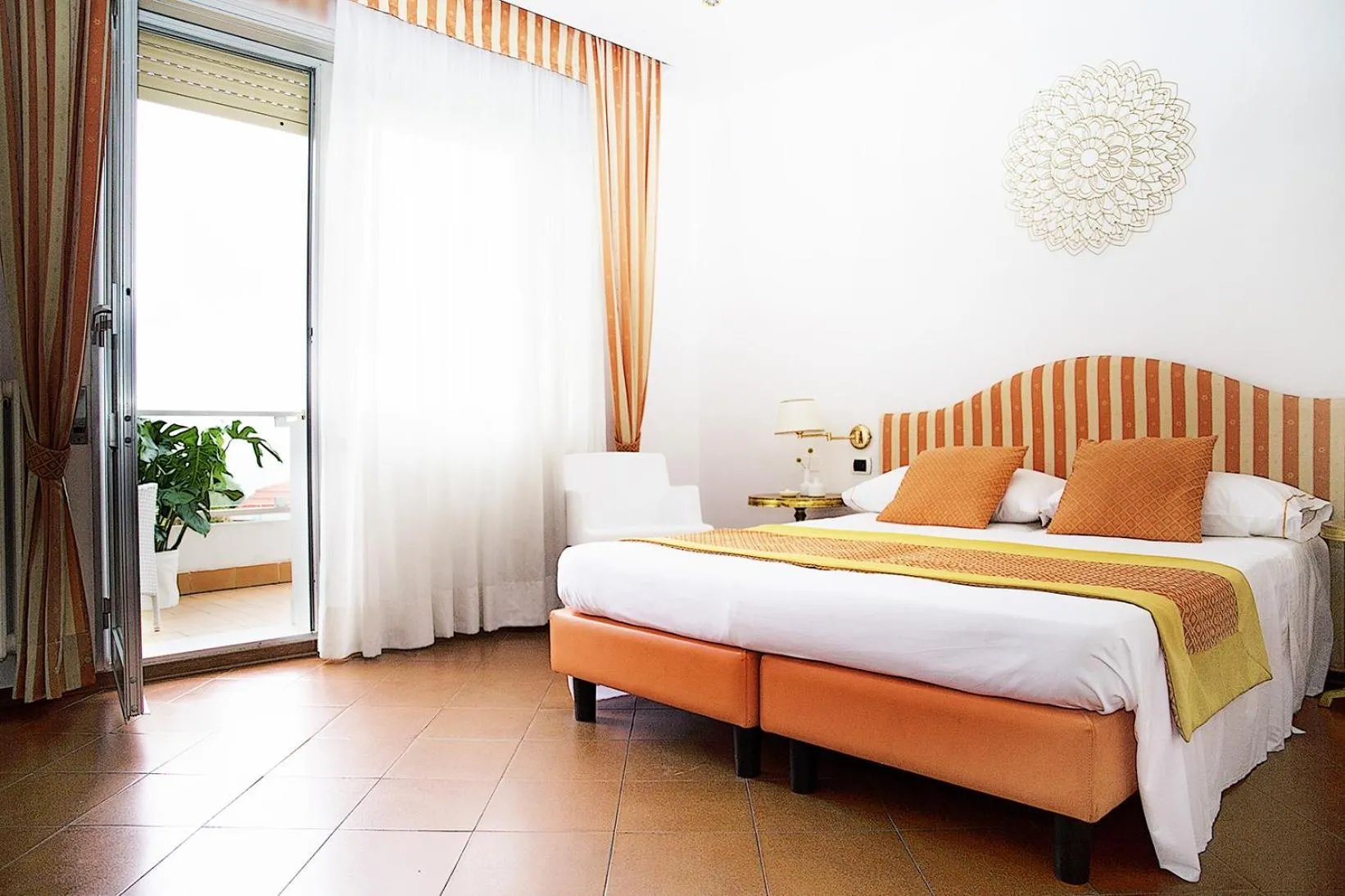 Bed in Hotel Iva