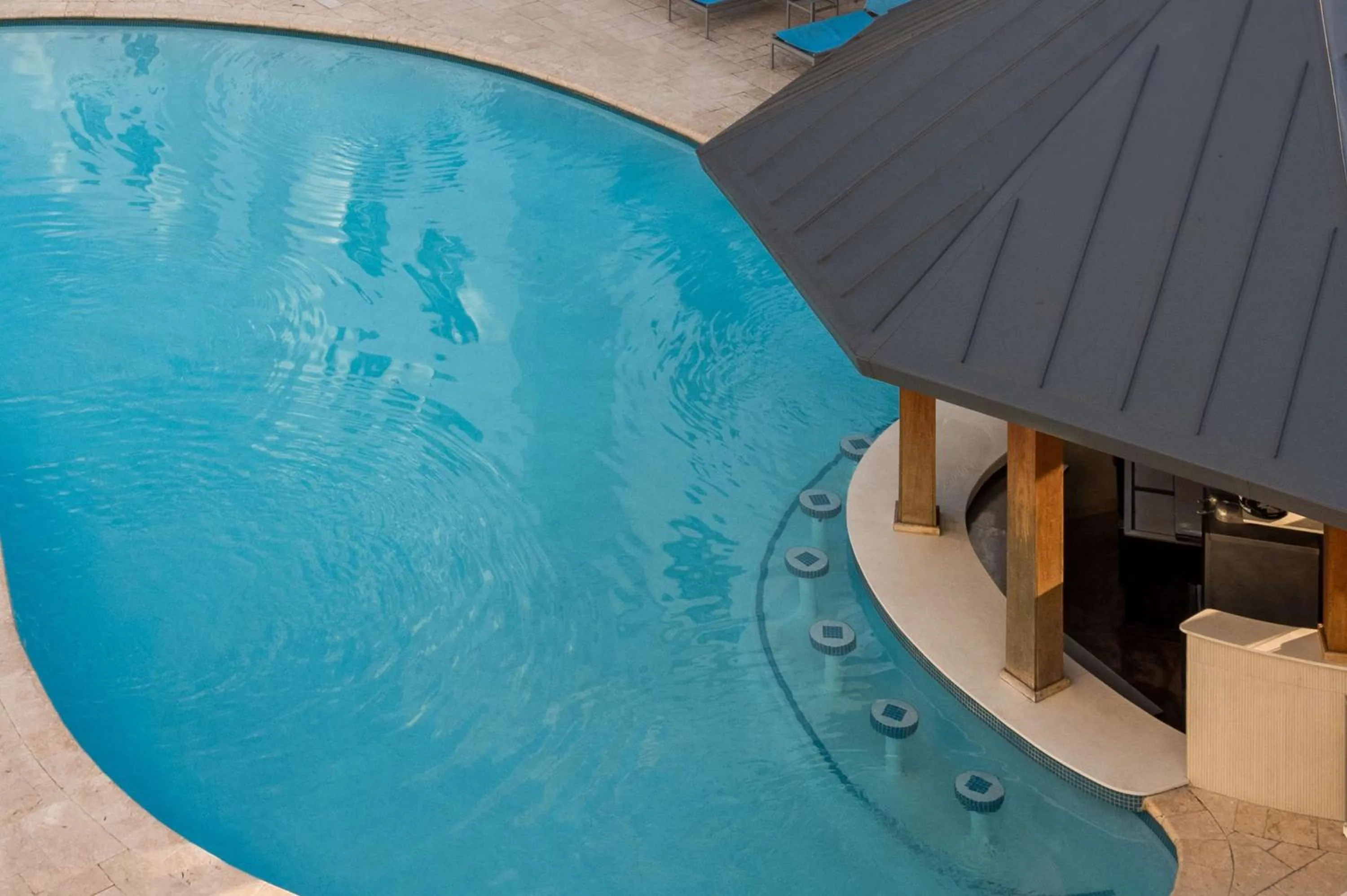 Pool view in Hampton Inn & Suites San Juan