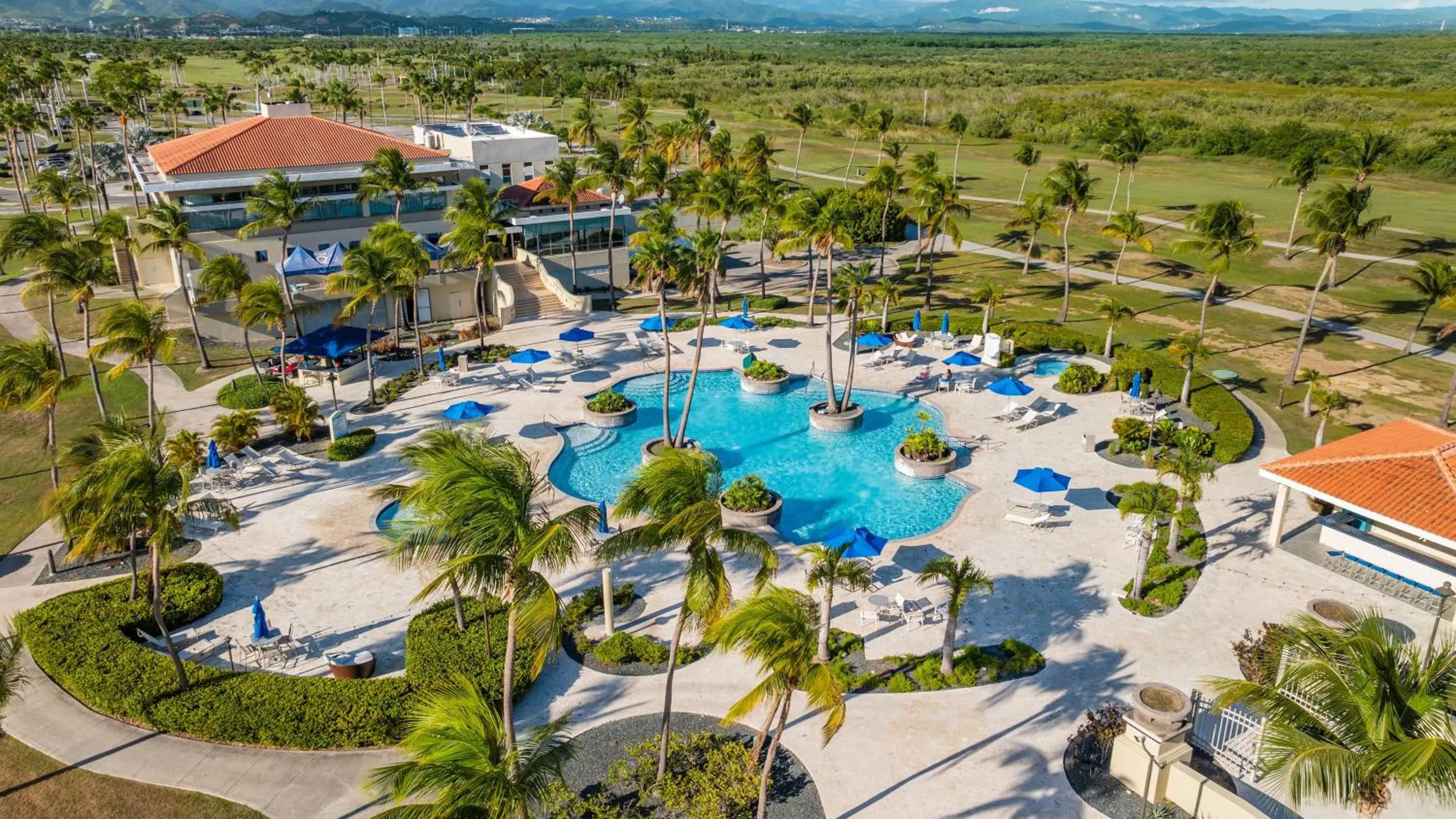 Pool view in Hilton Ponce Golf & Casino Resort