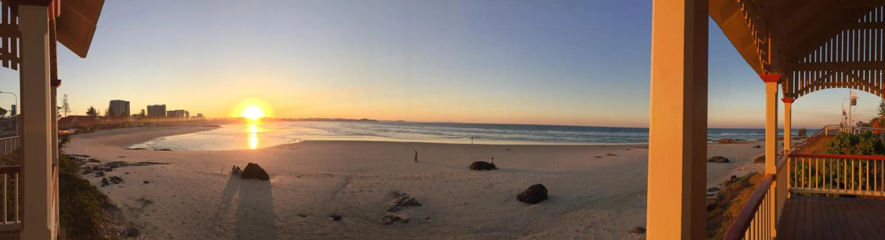 Beach in Kirra Surf Apartments