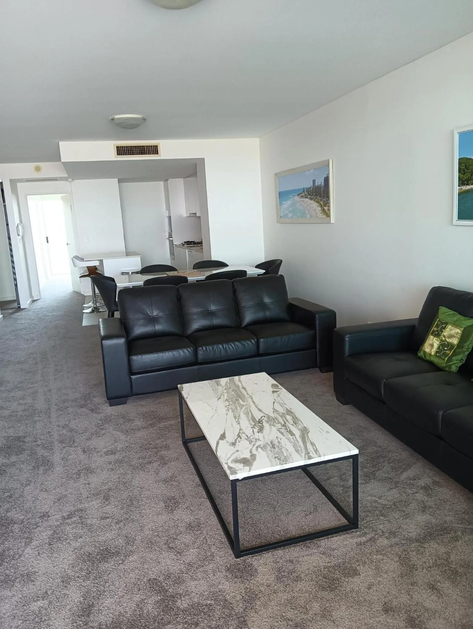 Living room in Kirra Surf Apartments