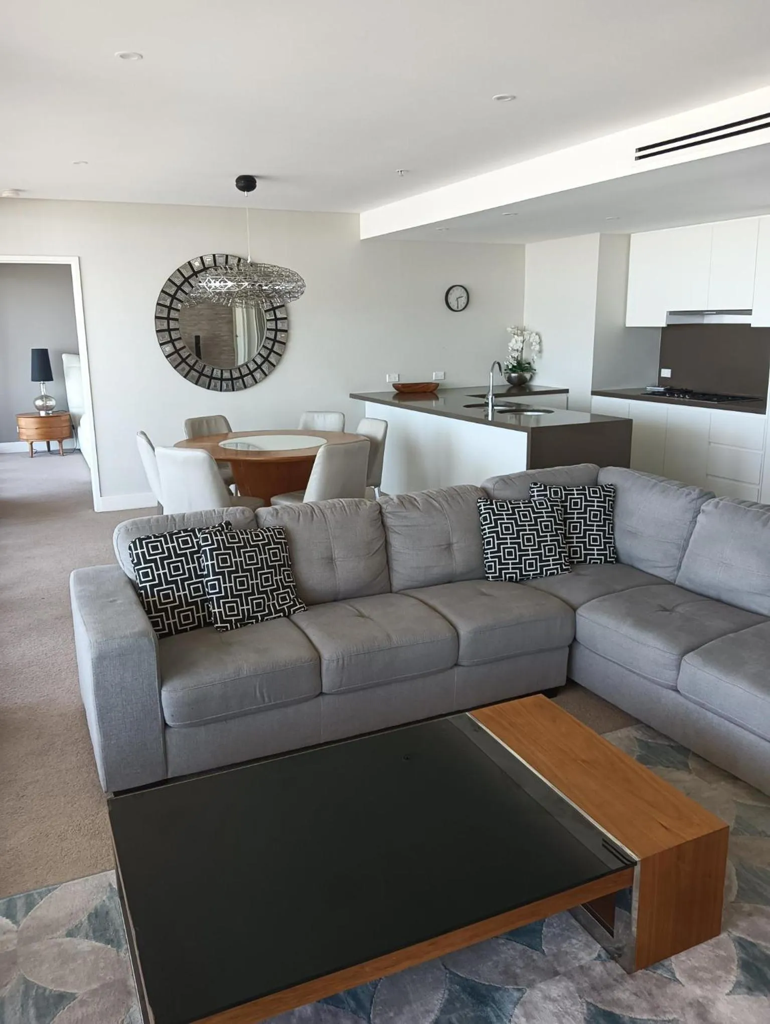 Living room in Kirra Surf Apartments