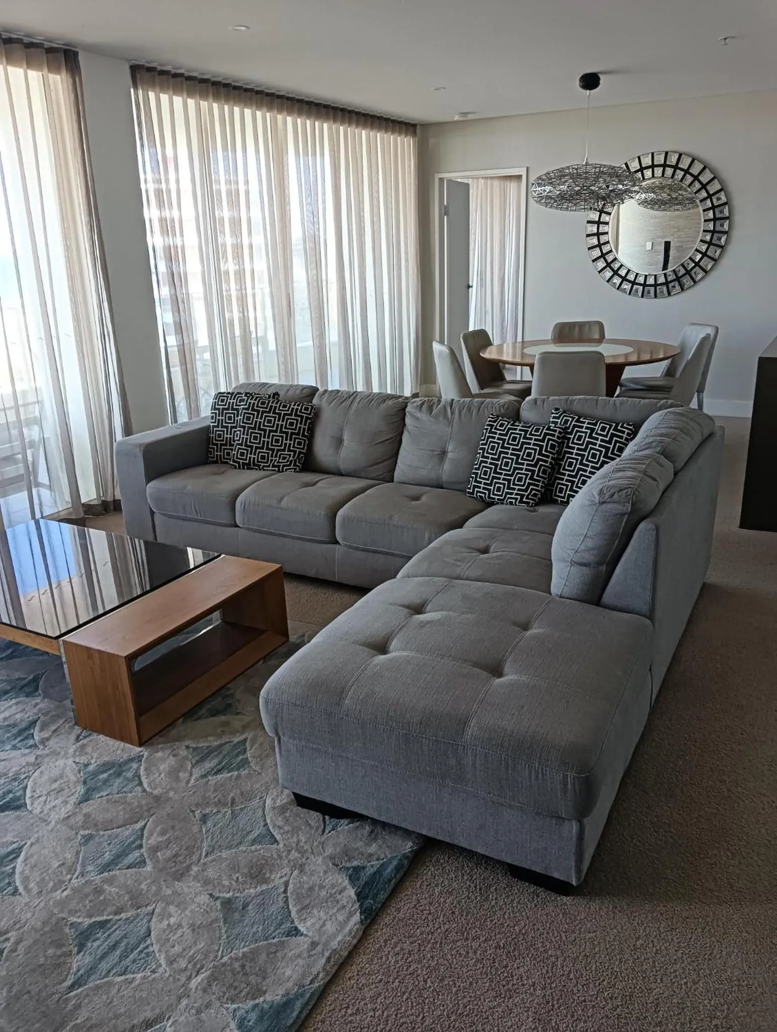 Living room in Kirra Surf Apartments