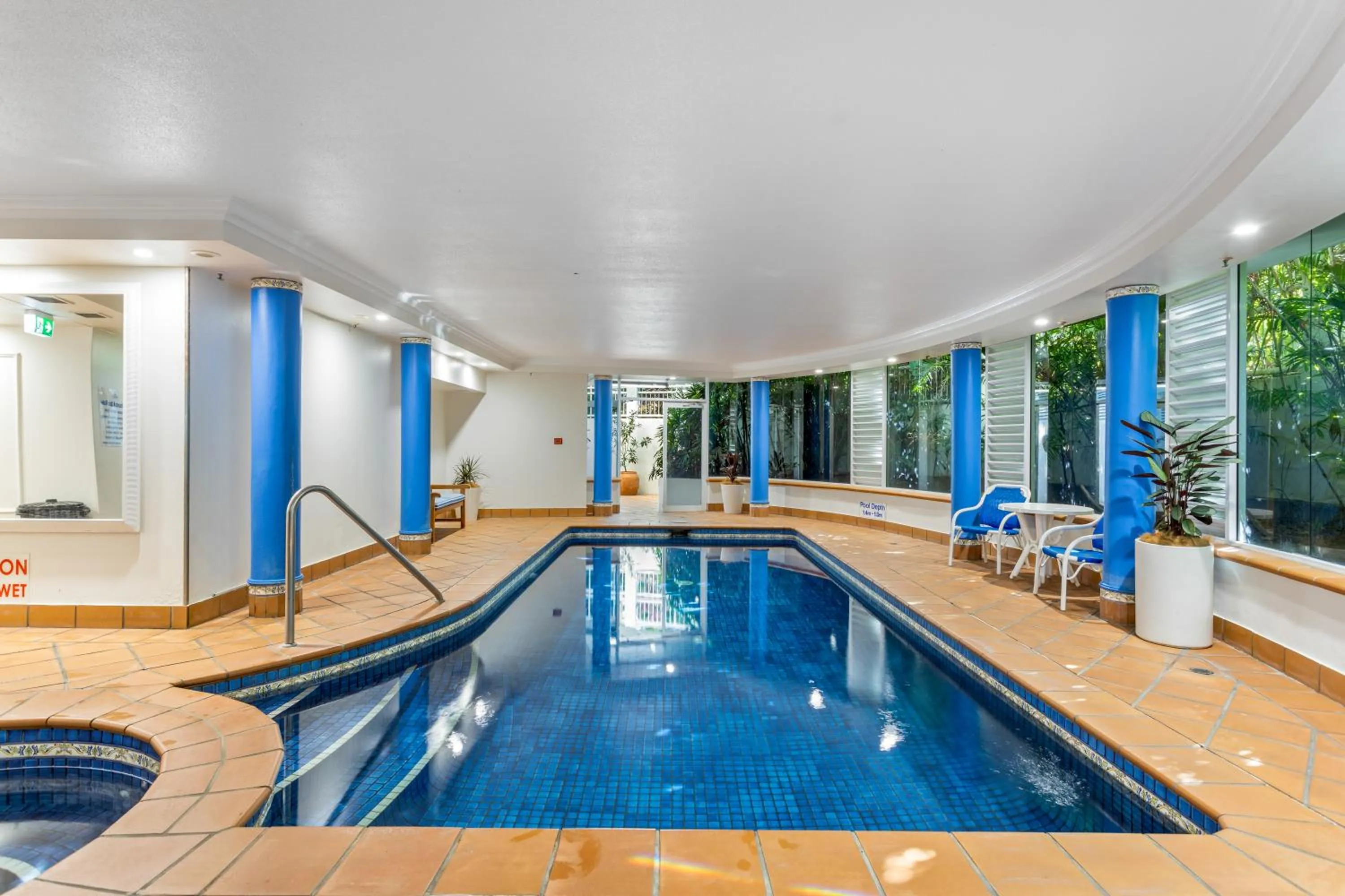 Pool view in ULTIQA Burleigh Mediterranean Resort