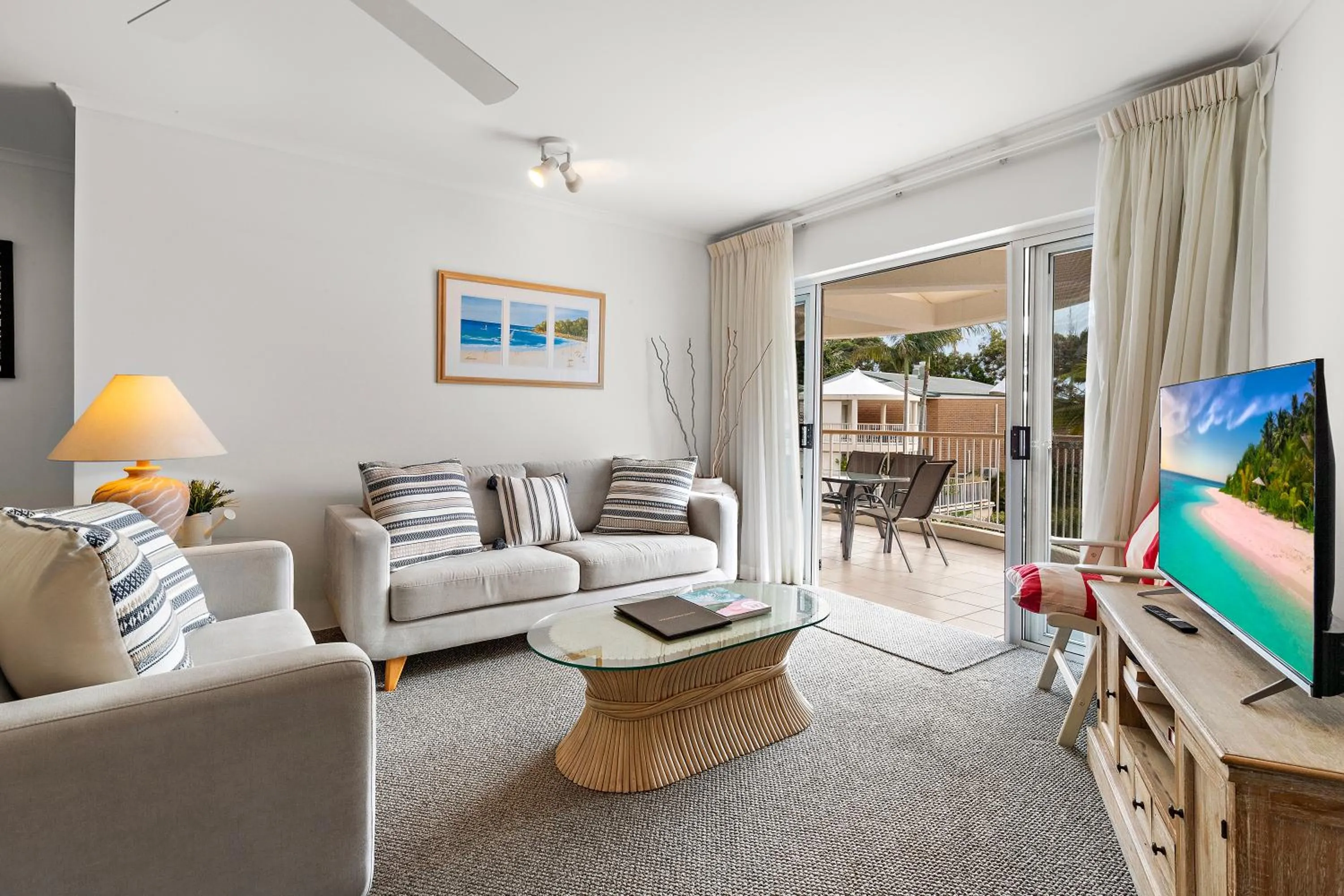 Living room in Serenity Apartments Noosa