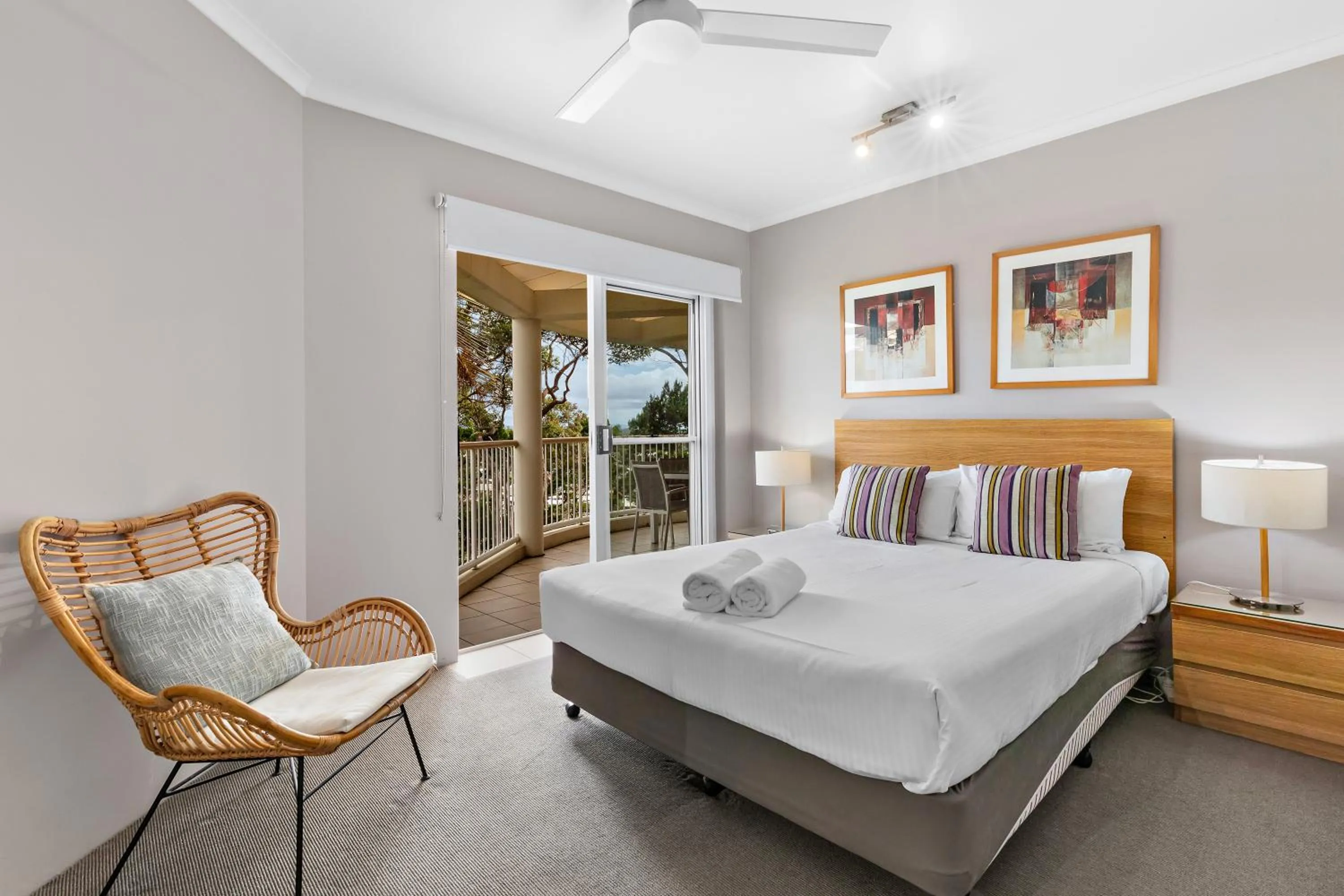 Bedroom, Bed in Serenity Apartments Noosa