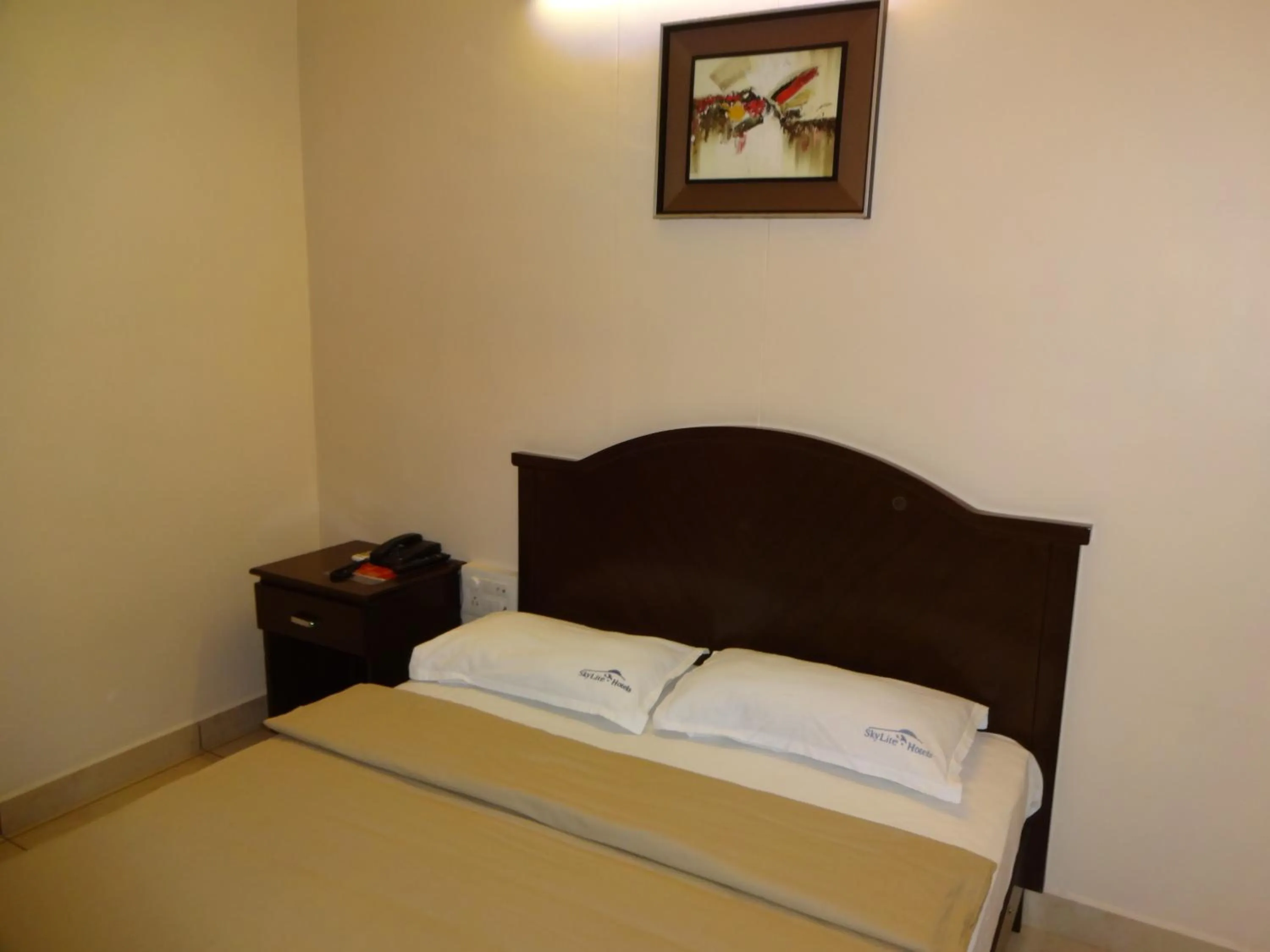 Decorative detail, Bed in Hotel Sky Lite