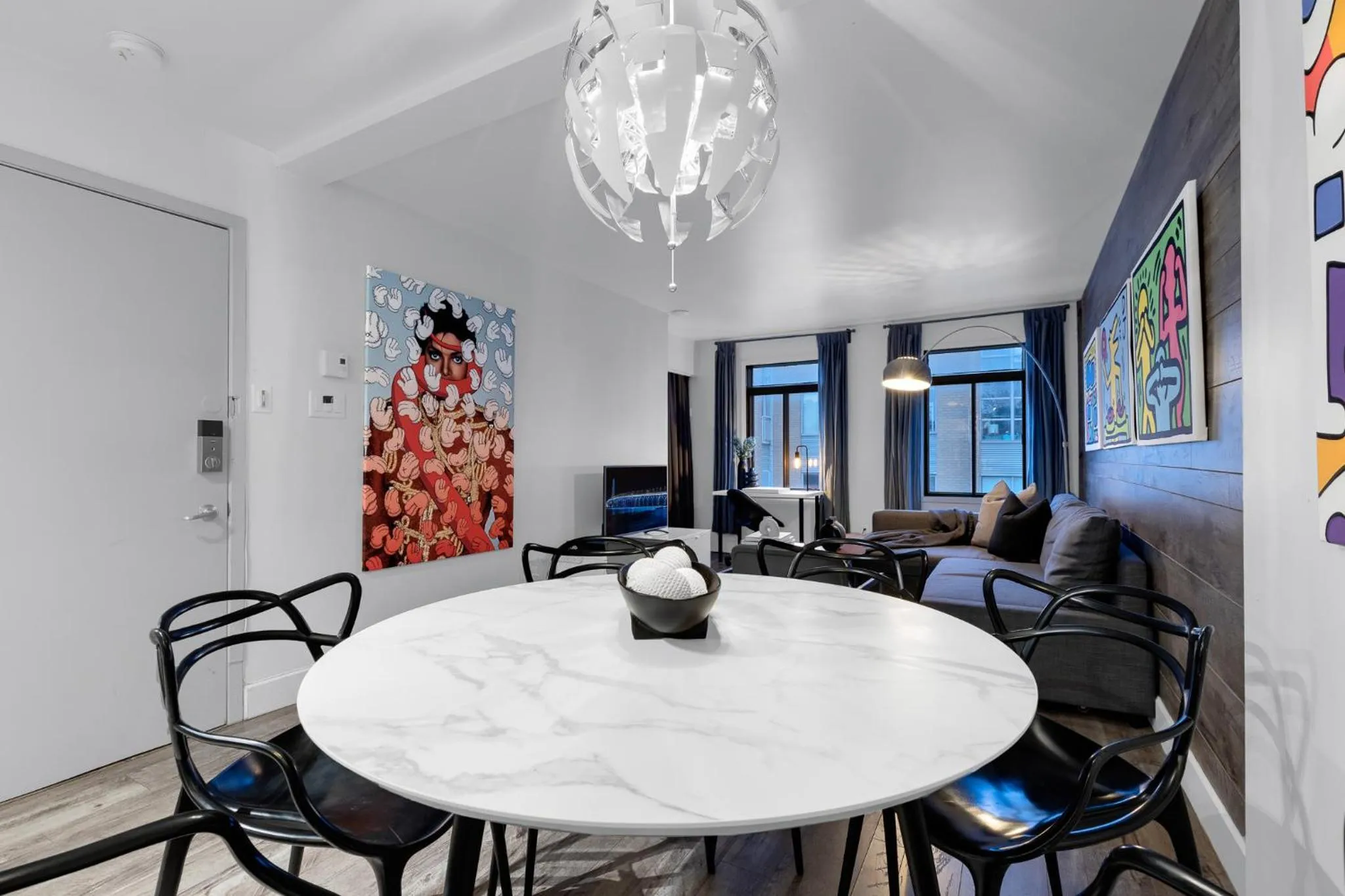 Living room in LiV MTL Urban