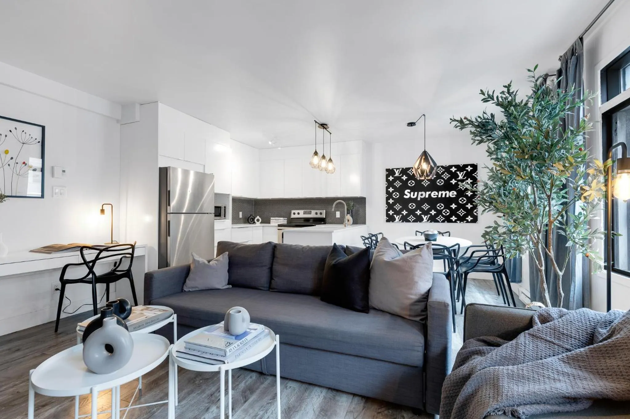 Living room in LiV MTL Urban