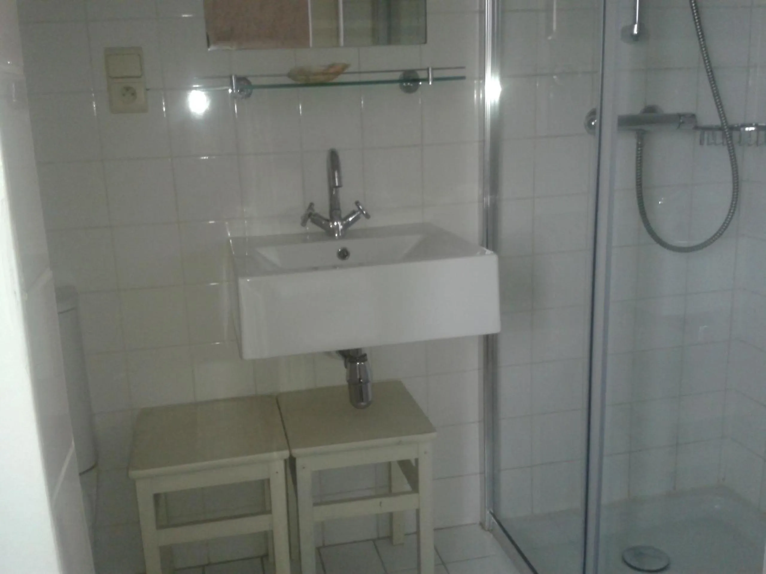 Shower in B&B Villa Vanilla