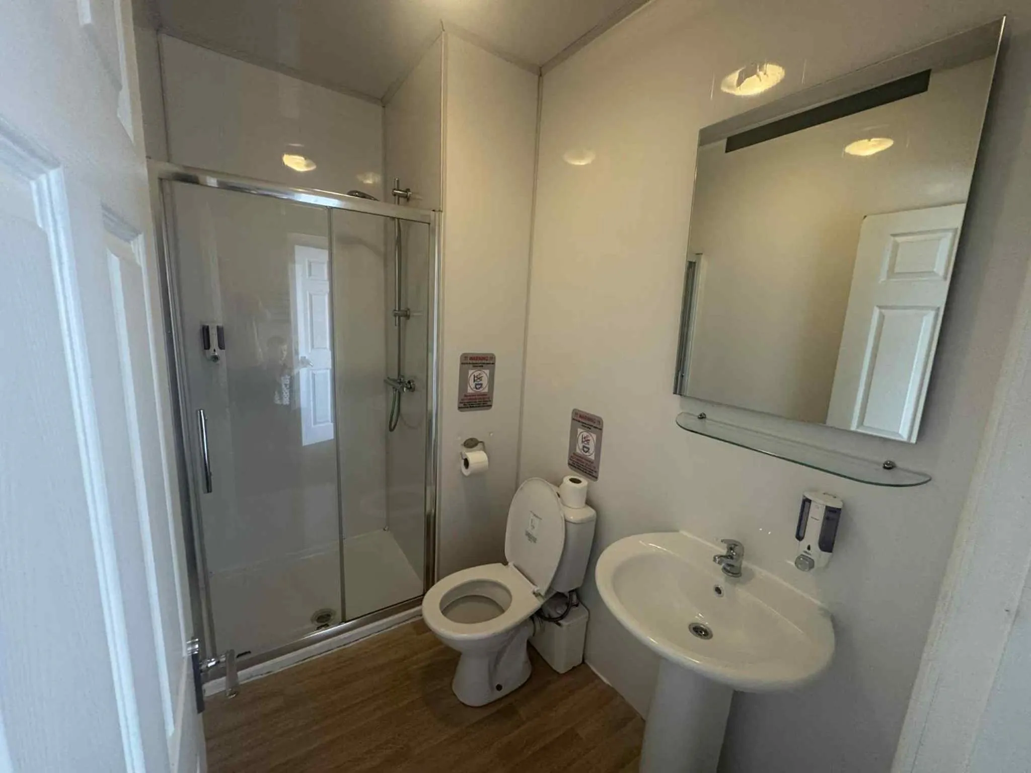 Shower in The Shores Hotel, Central Blackpool