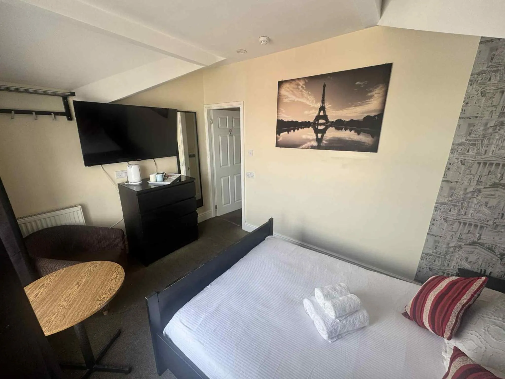 Bed in The Shores Hotel, Central Blackpool