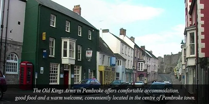 Text overlay in Old Kings Arms Hotel