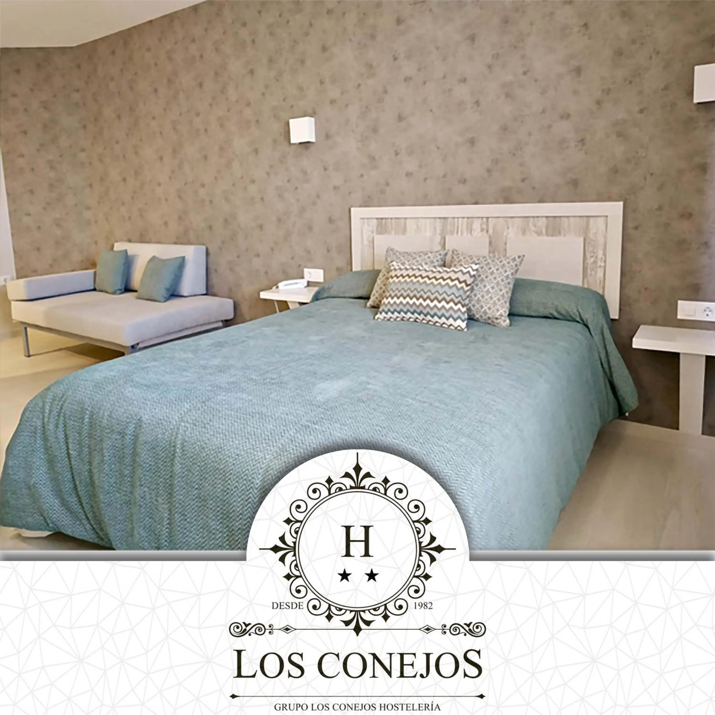 Bed in Hotel Los Conejos
