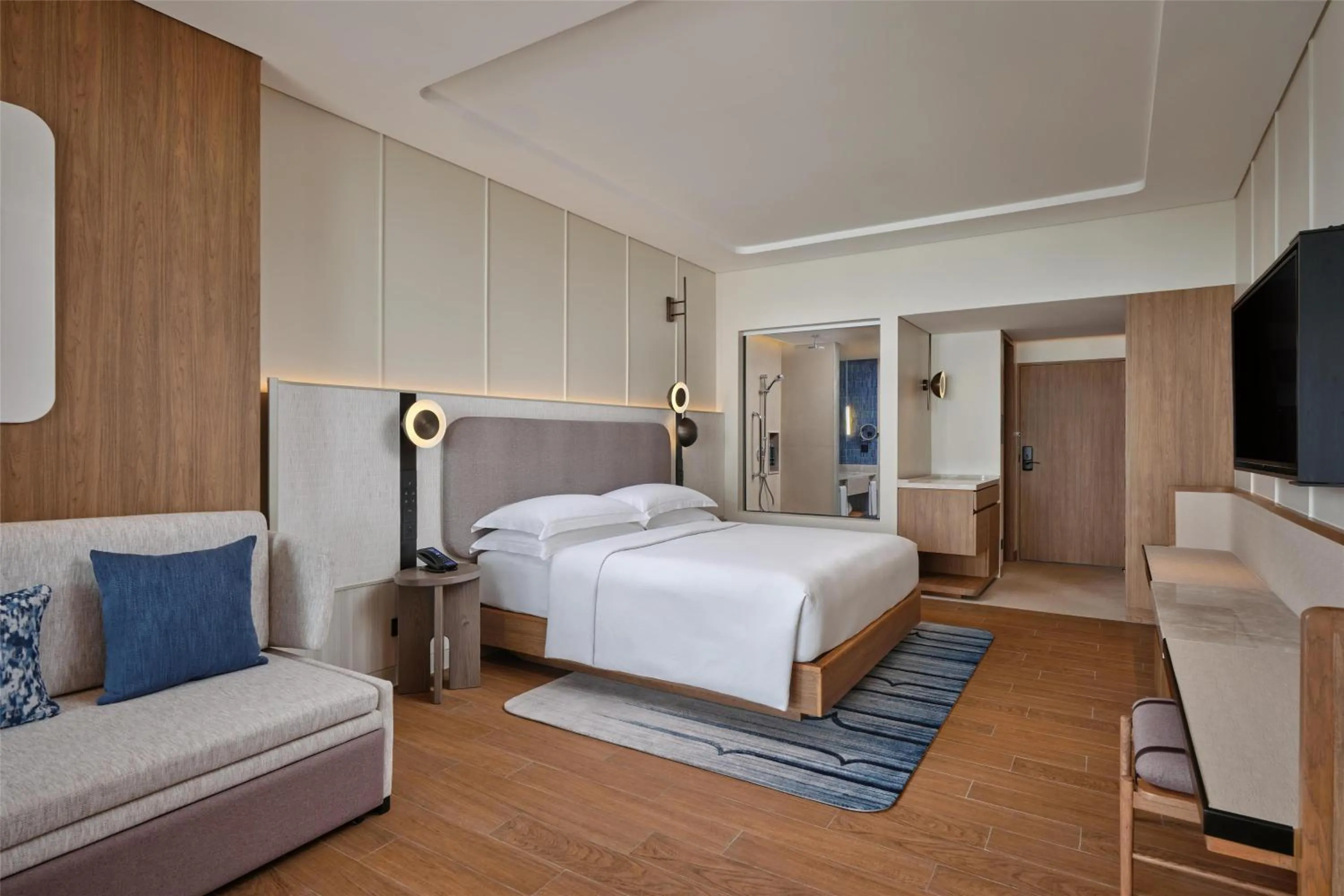 Living room, Bed in Hilton Hua Hin Resort & Spa