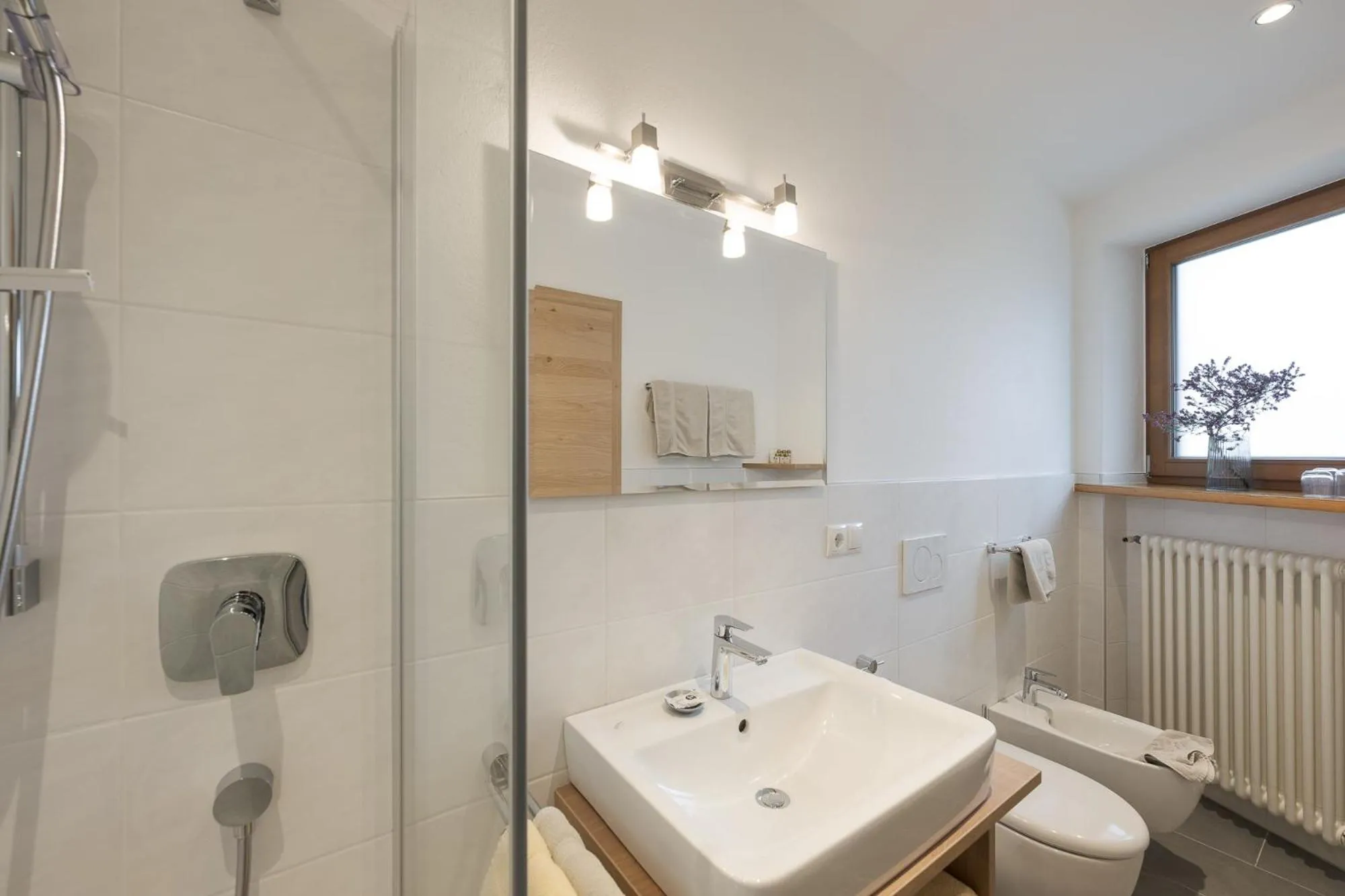 Bathroom in Aparthotel Abiná Lana Höhe