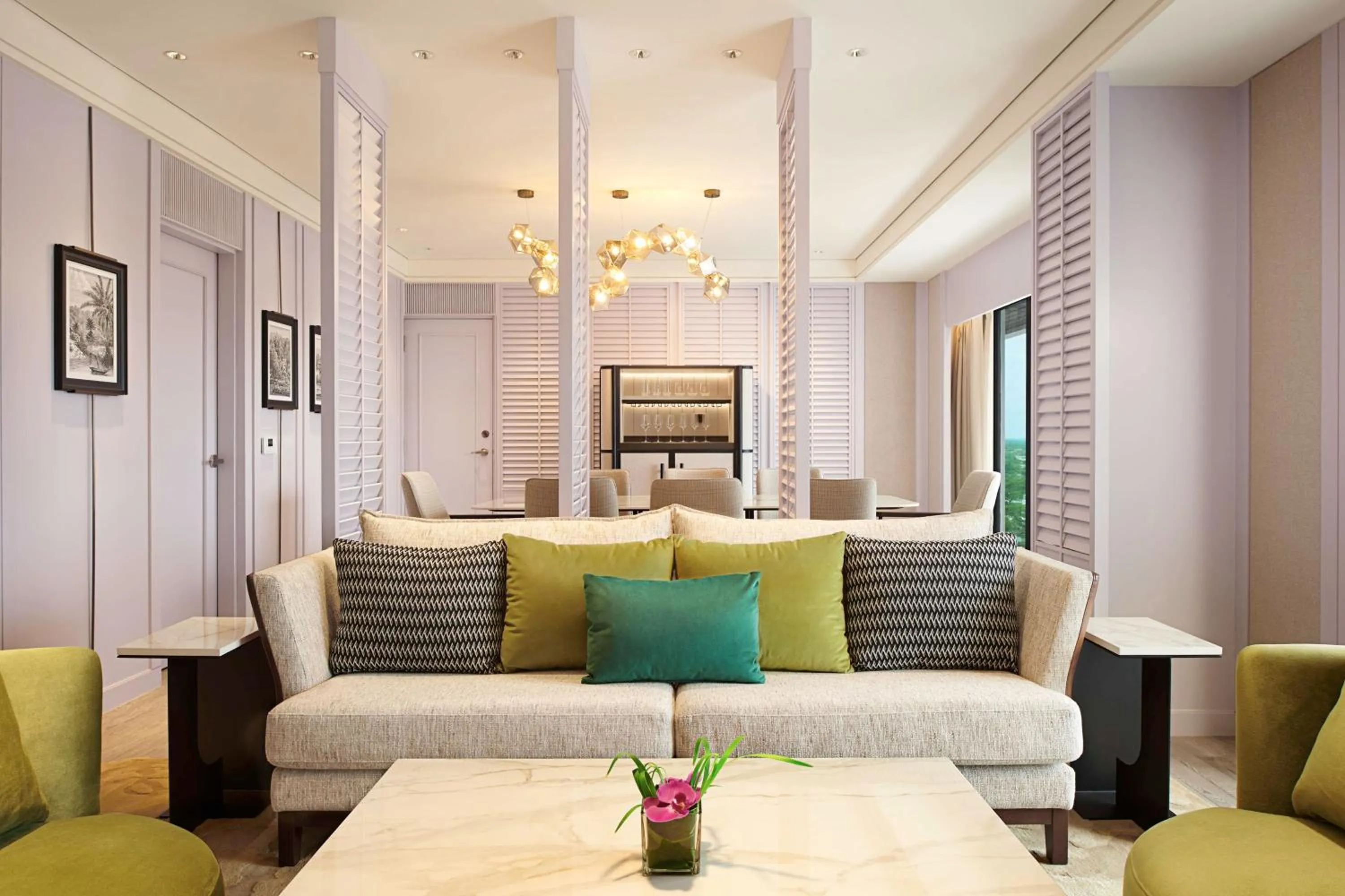 Living room in Hilton Kuching Hotel