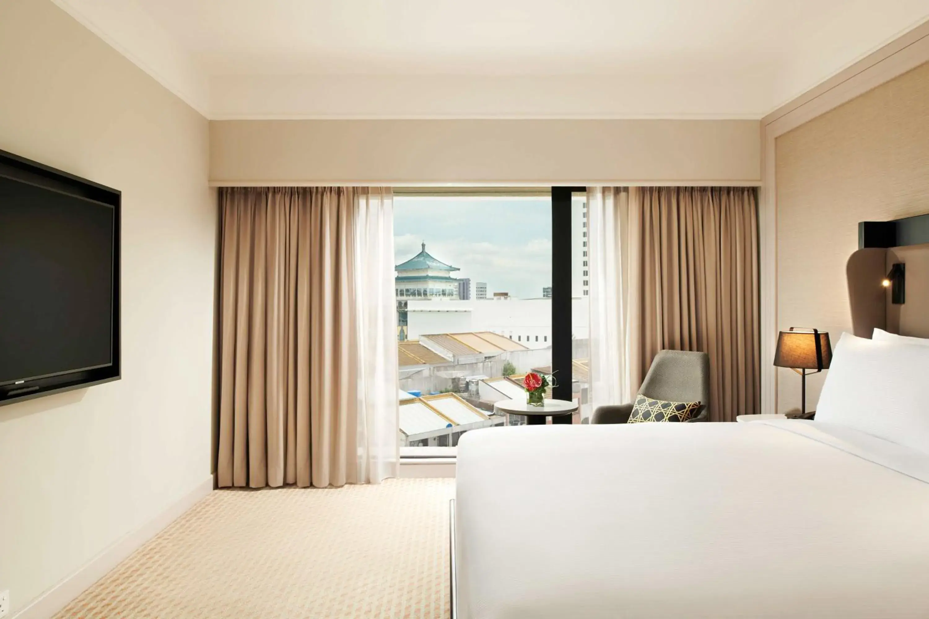 Bed in Hilton Kuching Hotel Bed in Hilton Kuching Hotel