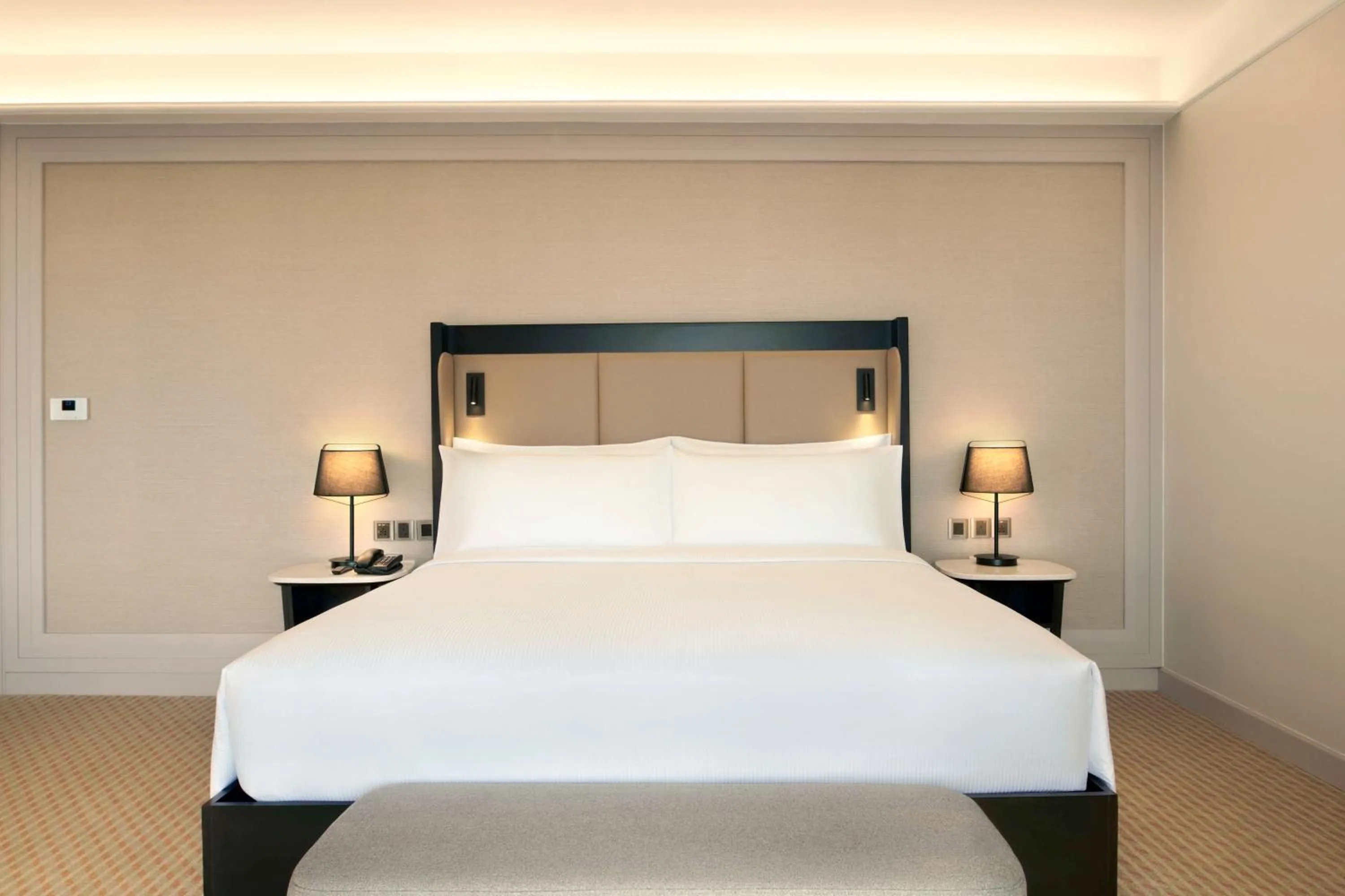 Bed in Hilton Kuching Hotel