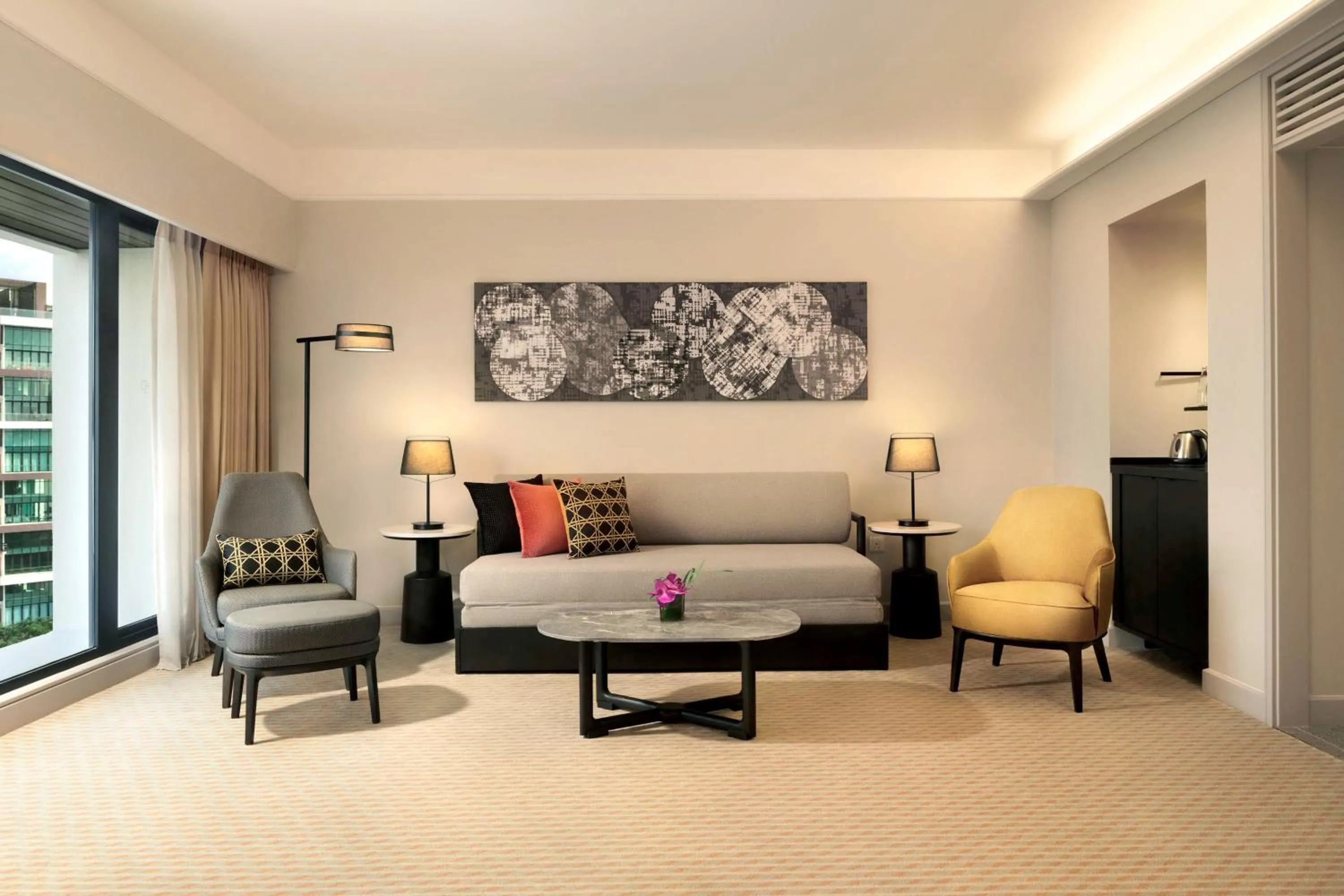 Living room in Hilton Kuching Hotel