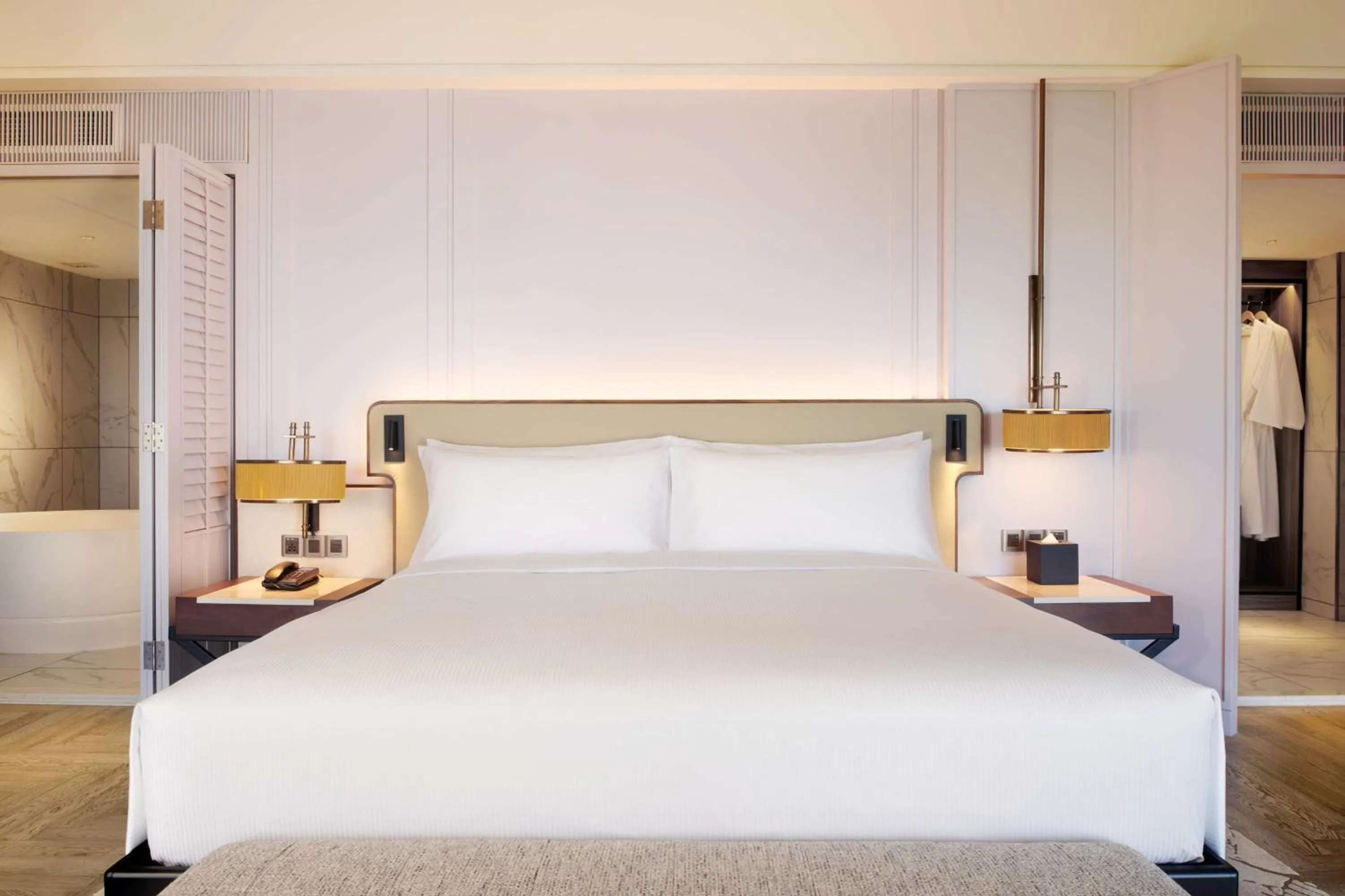 Bed in Hilton Kuching Hotel