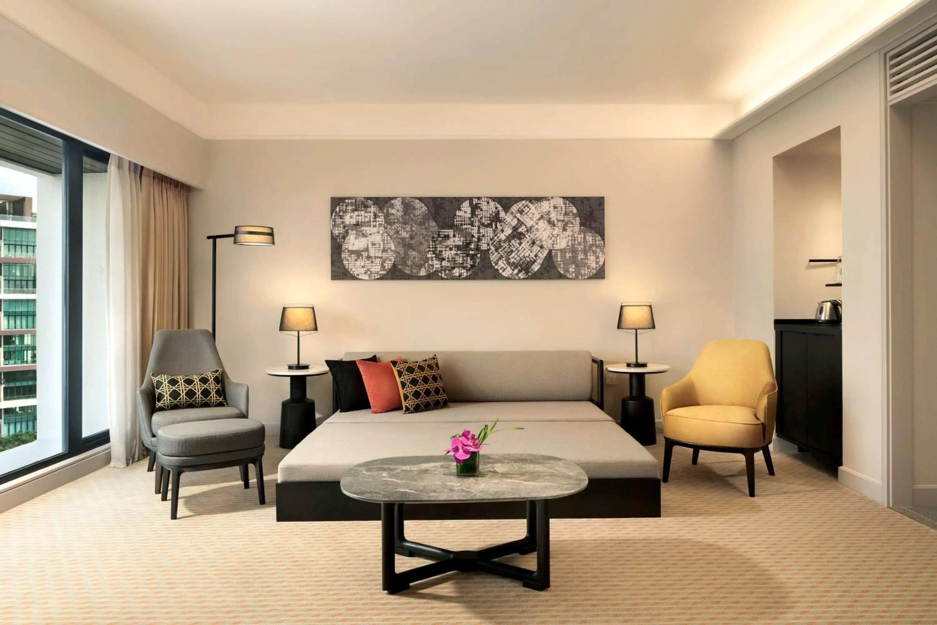 Living room in Hilton Kuching Hotel