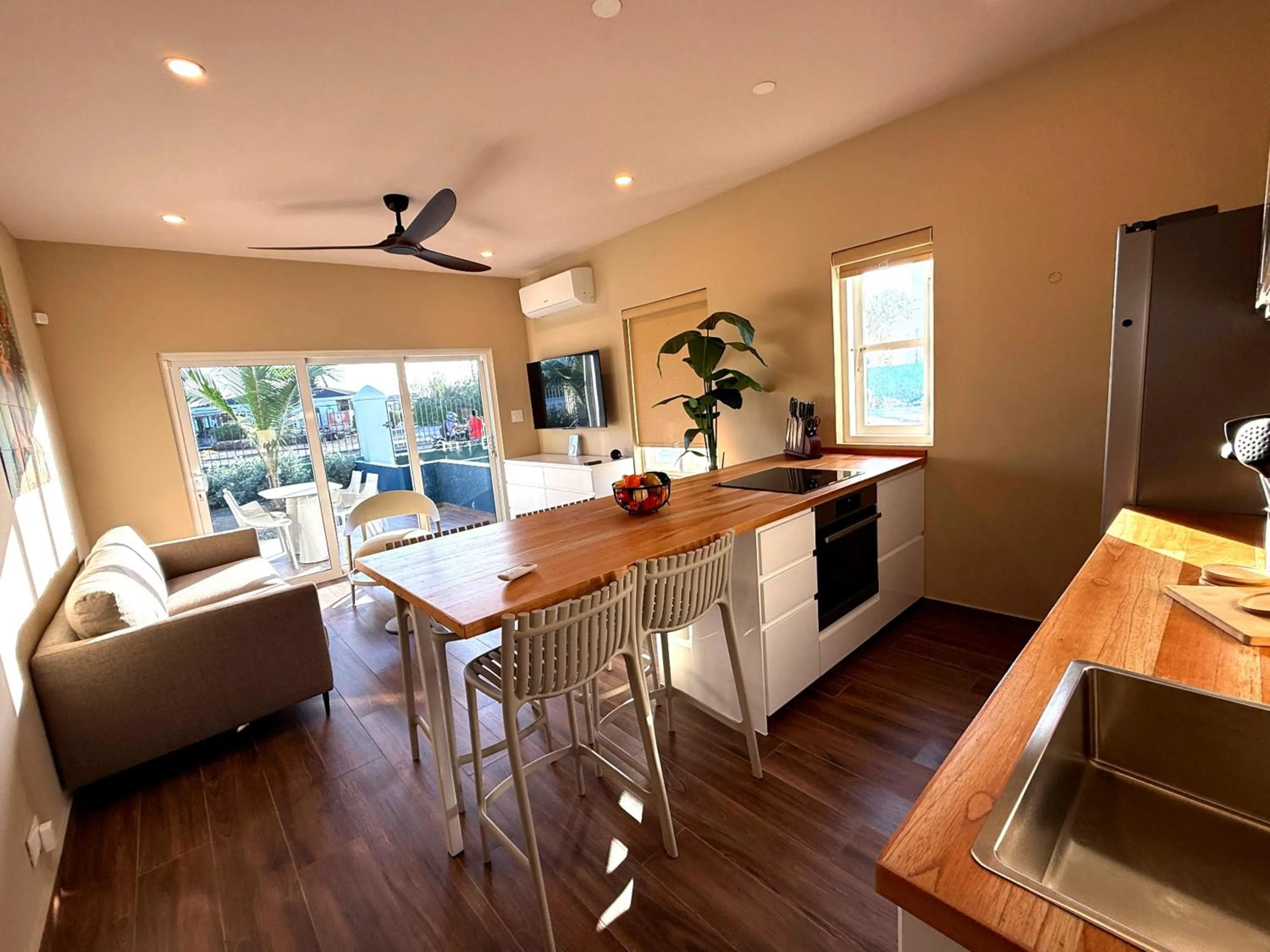 Kitchen or kitchenette in Villa Amalie & Villa Curiel