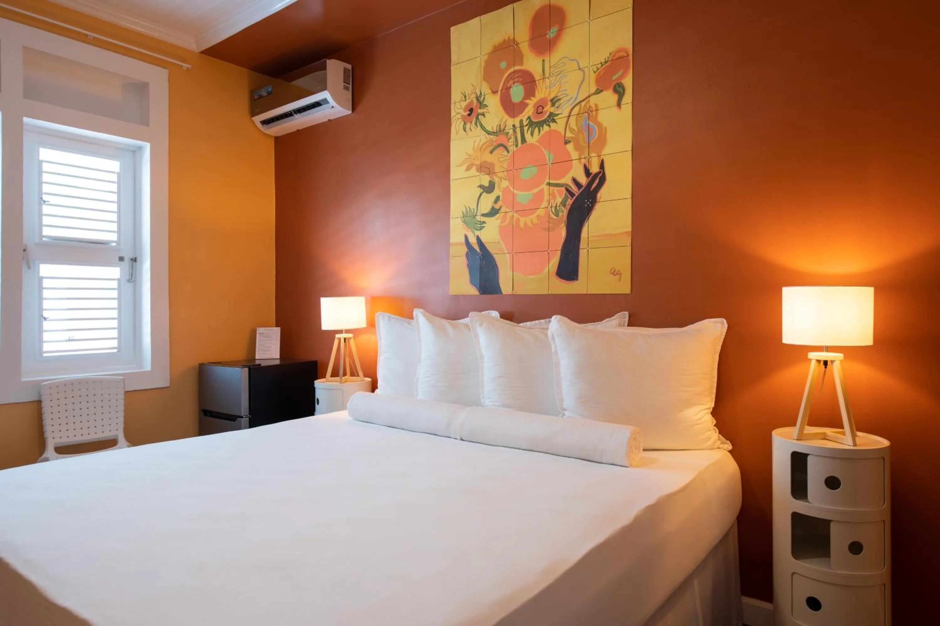 Bed in Villa Amalie & Villa Curiel