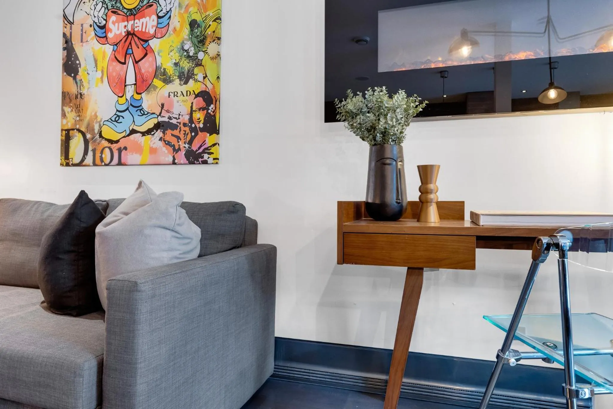 Living room in LiV MTL Plato