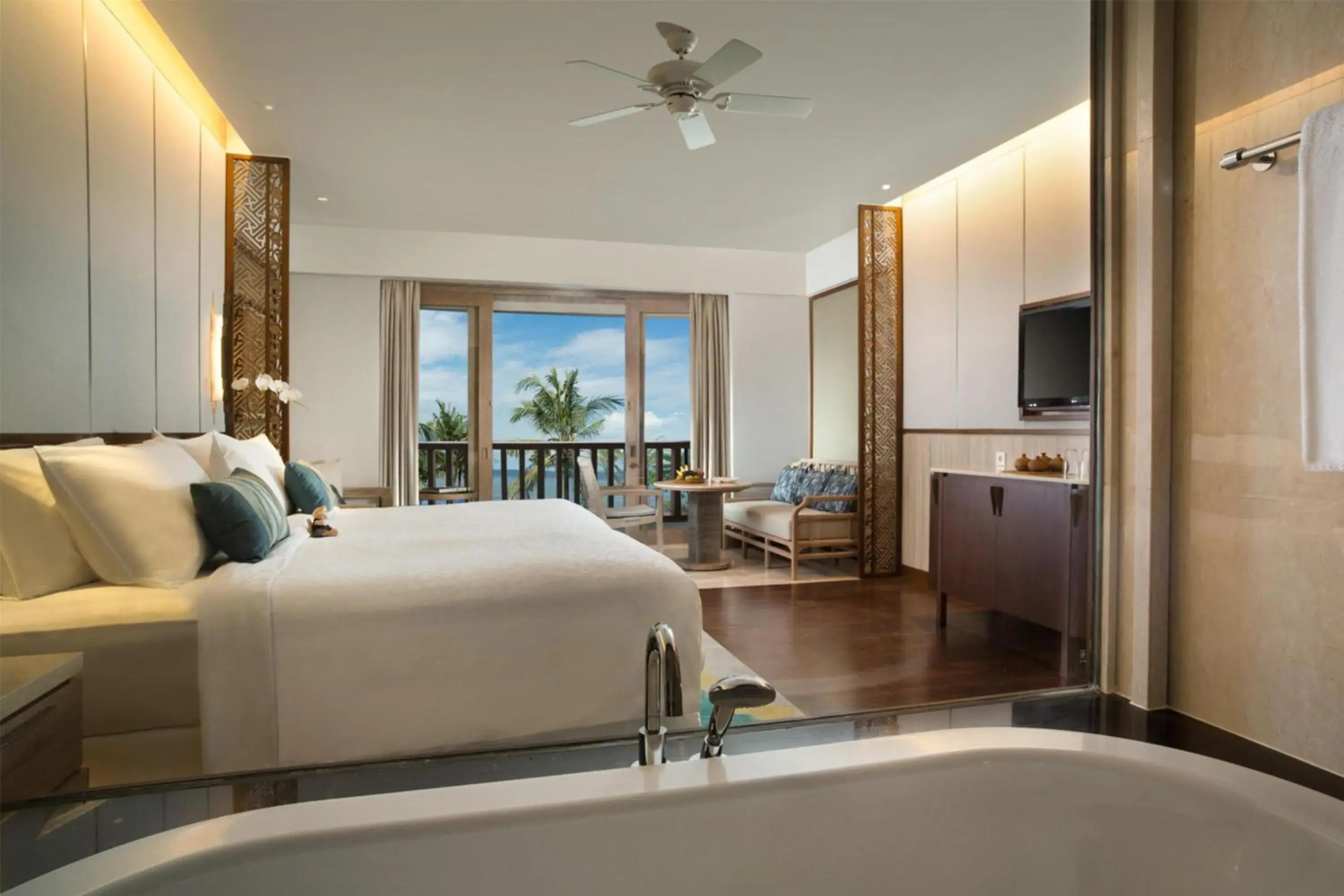 View (from property/room), Bed in Conrad Bali View (from property/room), Bed in Conrad Bali