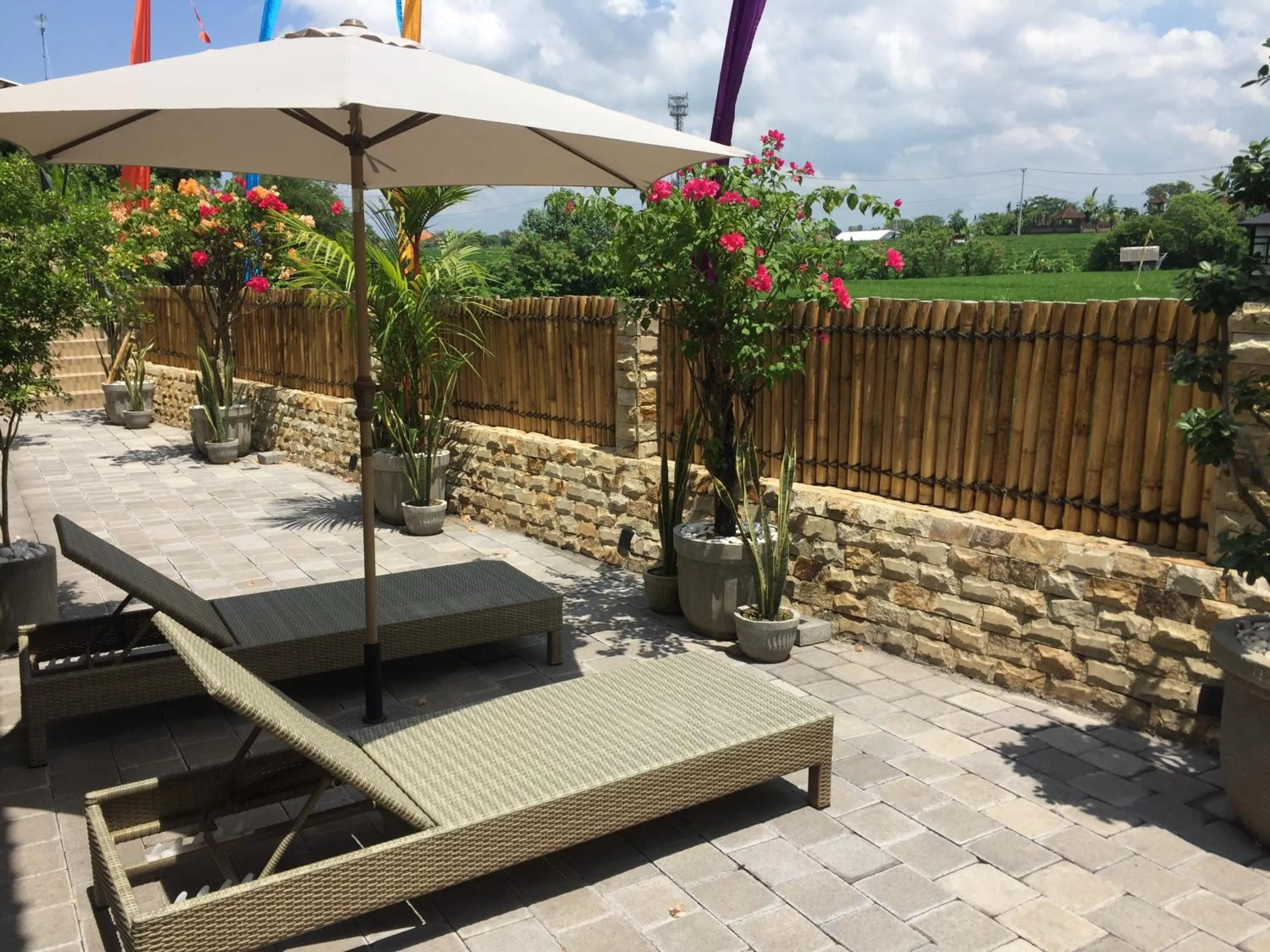 Patio in DeRose Guest House